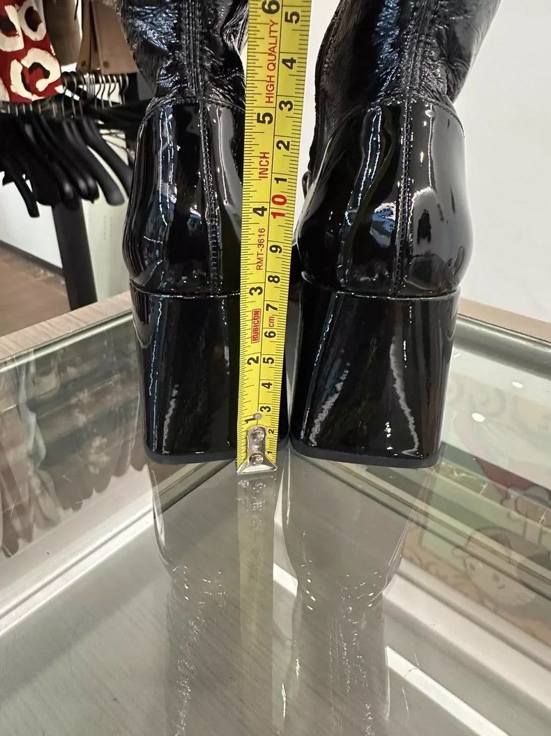 Prada MiuMiu Black and White Women’s Long Boots -2505 Size US 7.5 / EU 40-41 - 5 Thumbnail