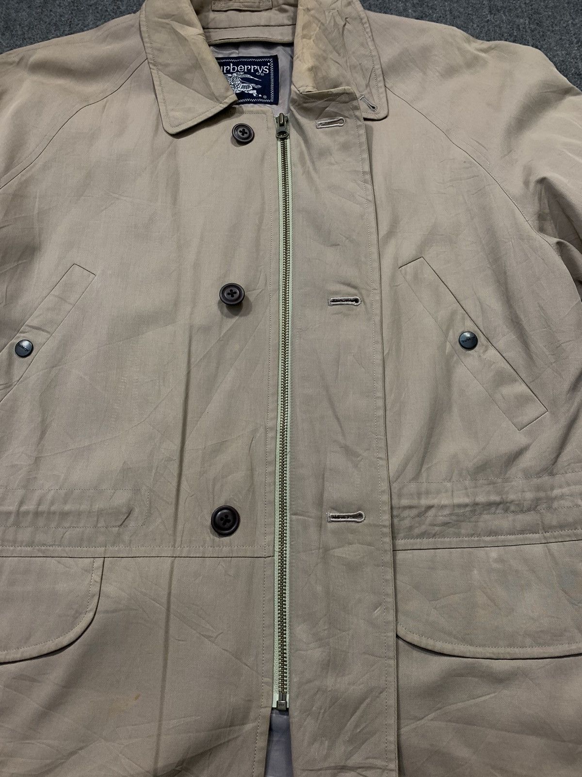 Burberry Vintage Burberrys Trench Military Brit Jacket Parka Size US L / EU 52-54 / 3 - 3 Thumbnail