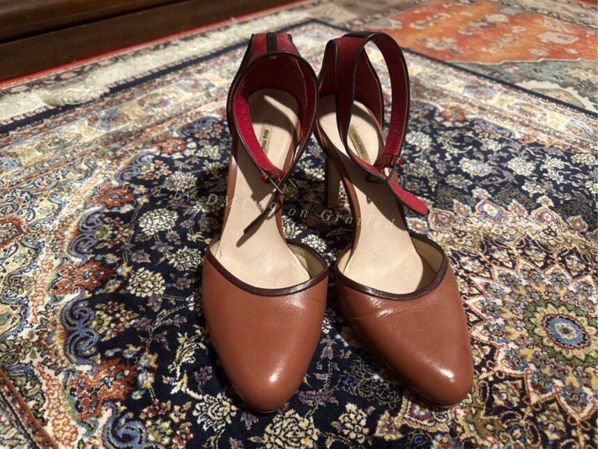 Miu Miu Miu Miu Vintage Red High Heel Sandals Size US 7 / IT 37 - 1 Thumbnail