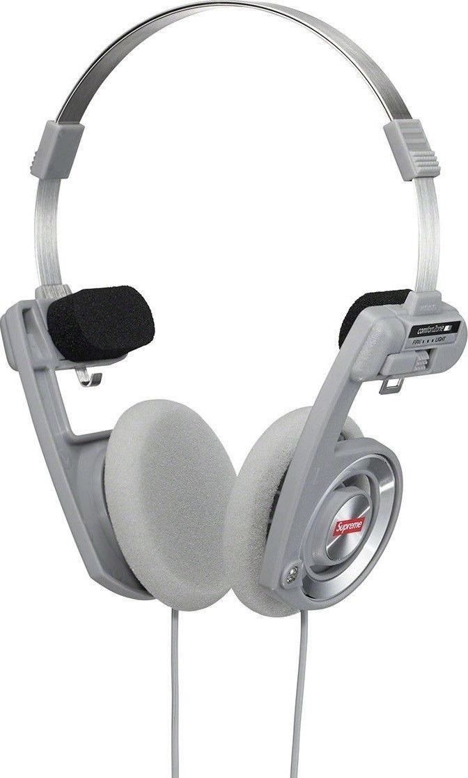 Supreme Supreme x Koss Porta Pro Headphones, Silver, Brand New Size ONE SIZE - 5 Thumbnail