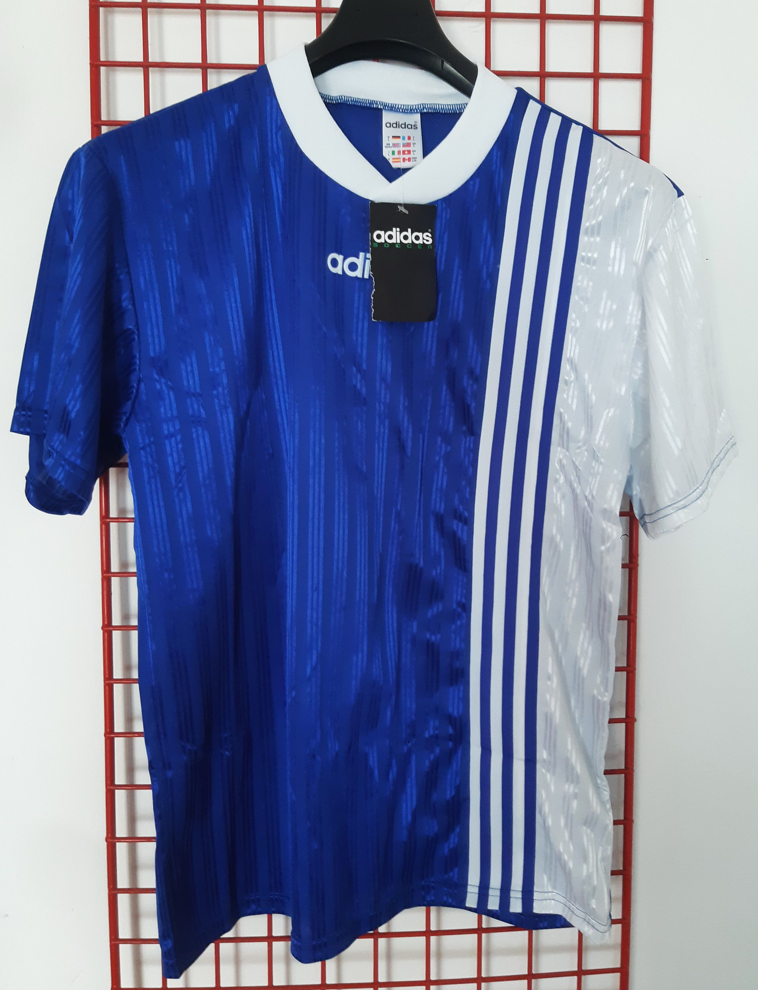 Adidas Vintage 90s ADIDAS Soccer Jersey Made in England size L NWT Size US L / EU 52-54 / 3 - 1 Thumbnail