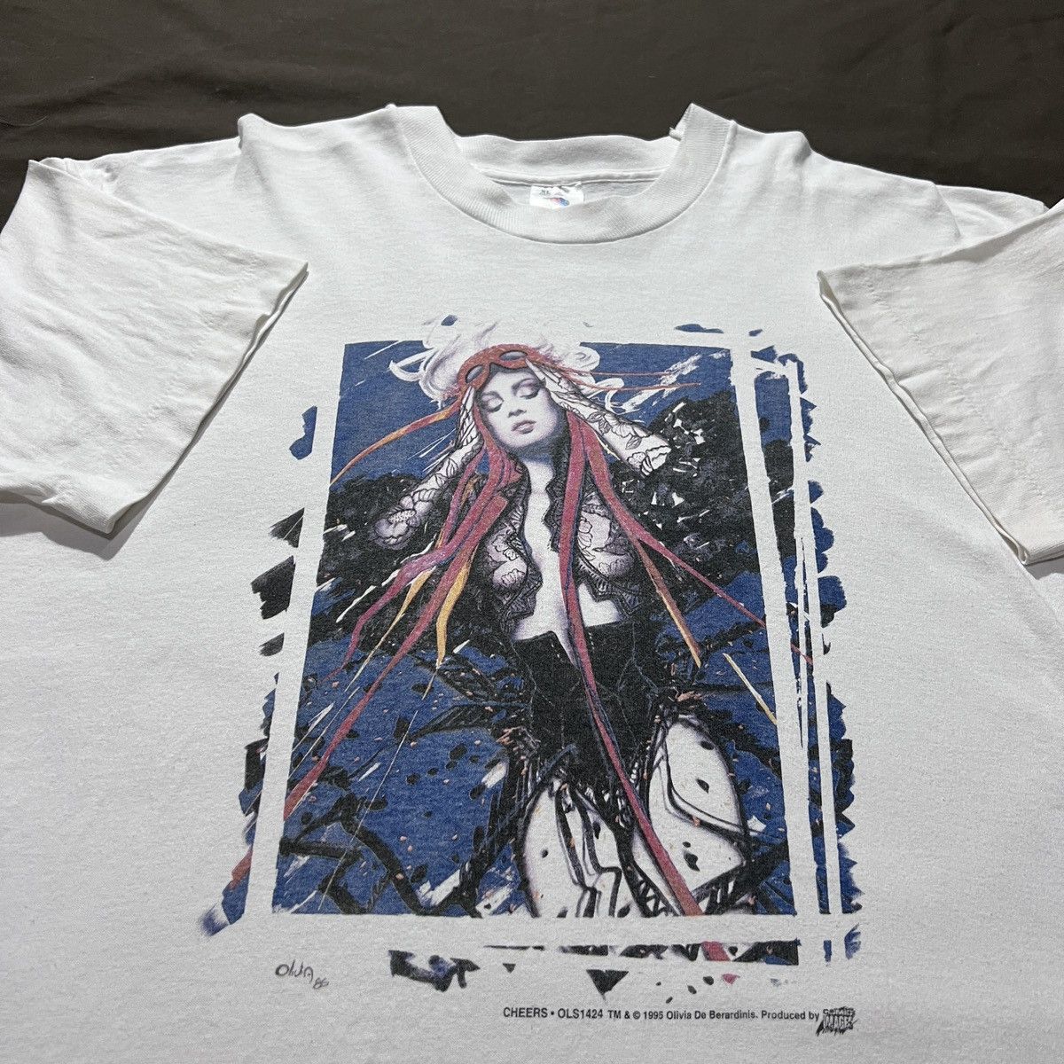 Vintage Vintage 90s CHEERS Olivia De Berardinis Comic Images Tee XL Size US XL / EU 56 / 4 - 4 Thumbnail
