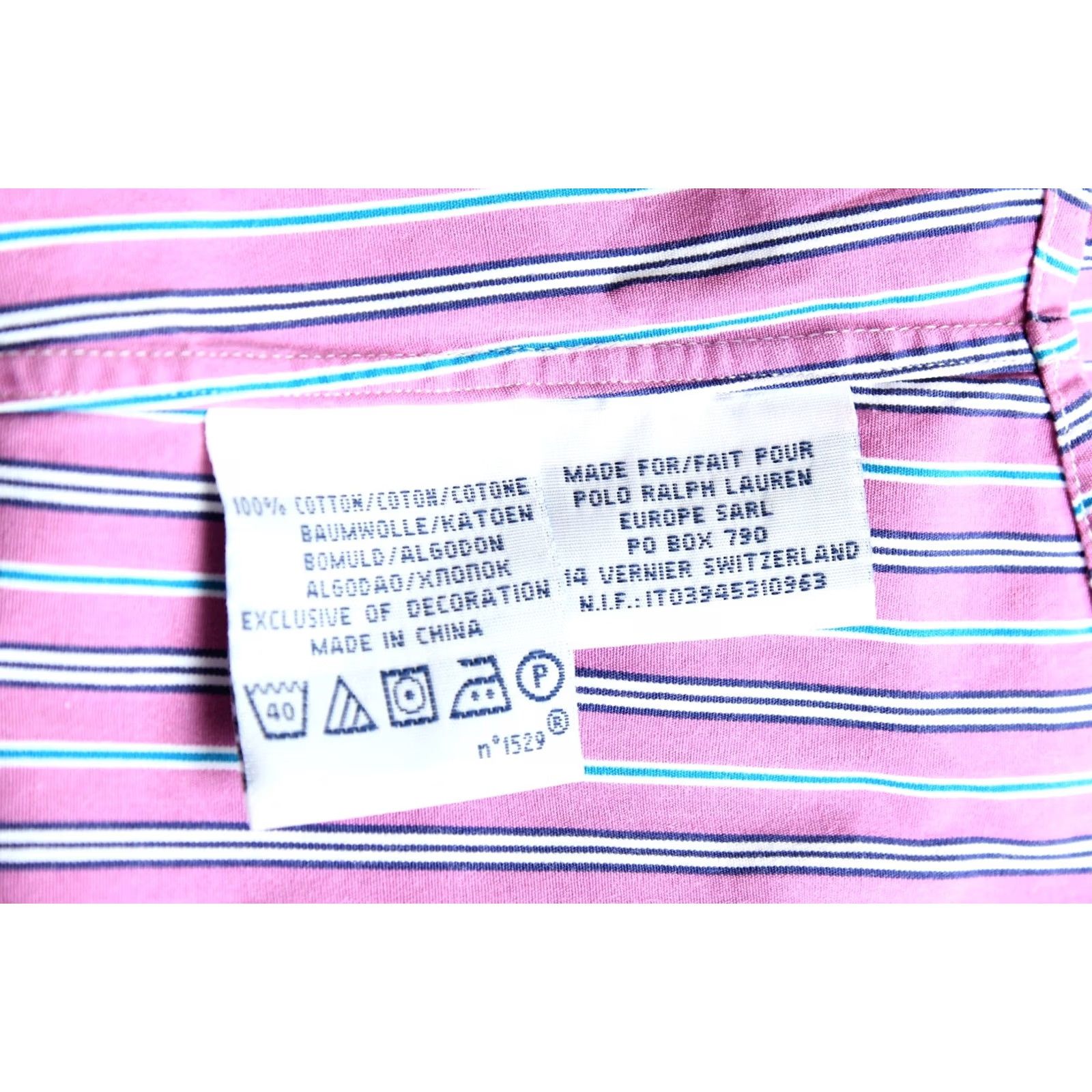 Polo Ralph Lauren POLO by RALPH LAUREN Custom Fit Shirt Men Size 15 ½ 39 Long Sleeve Striped VR0191 Size US M / EU 48-50 / 2 - 7 Thumbnail
