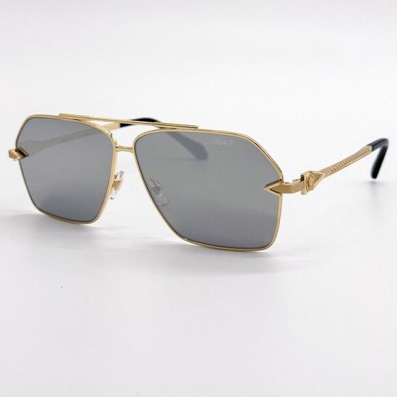 Versace NEW VERSACE SUNGLASSES VE2284 1002/6G GOLD MEN EYEWEAR VE228 Size ONE SIZE - 2 Thumbnail