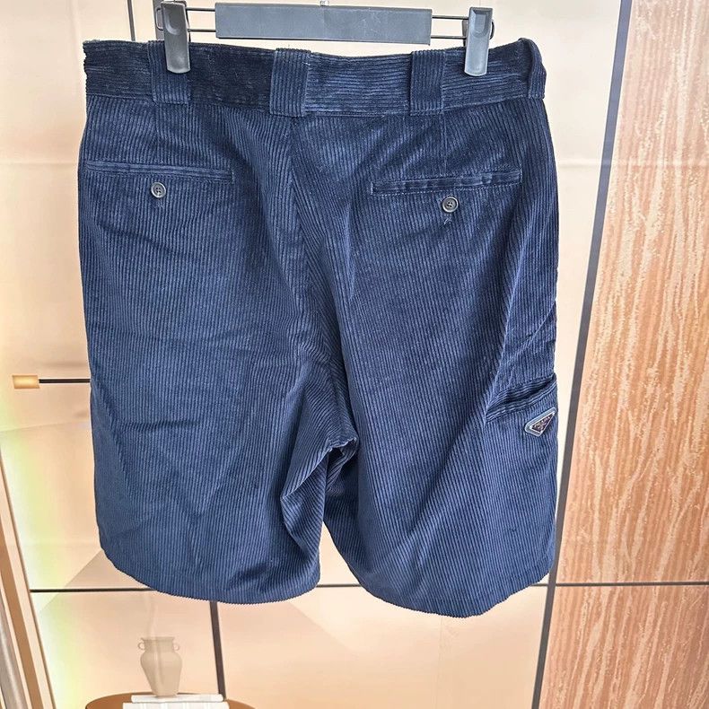 Prada Prada Blue Corduroy Casual Shorts Size US 38 / EU 54 - 1 Thumbnail
