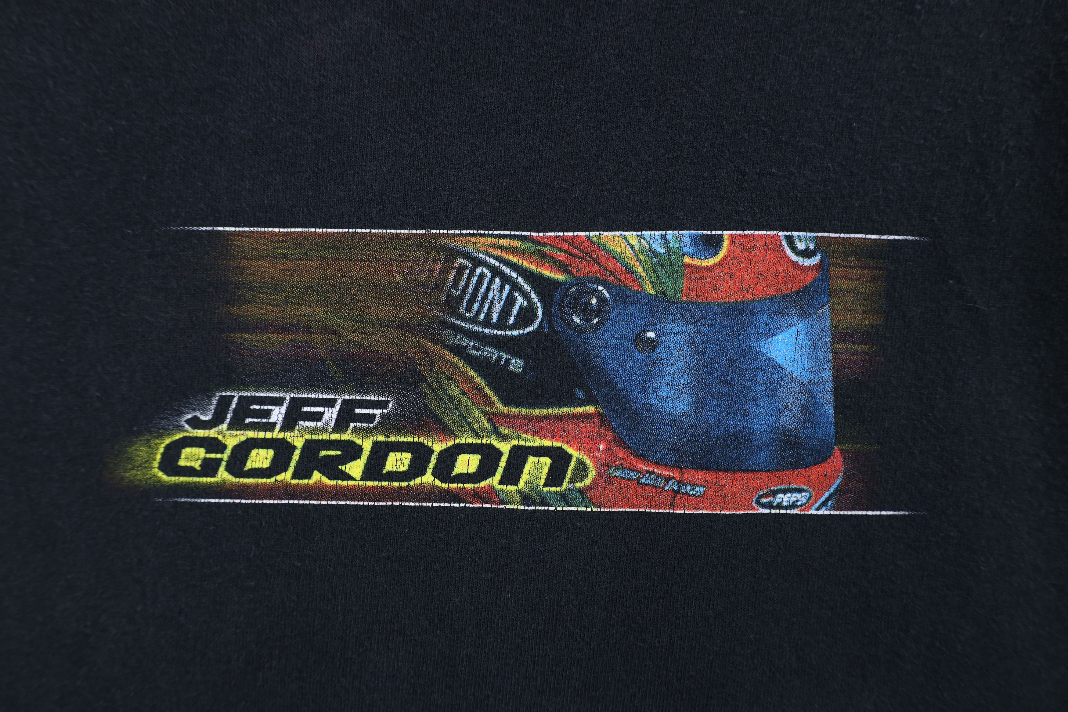 NASCAR × Vintage Vintage Y2K 2003 Nascar Jeff Gordon Racing T-Shirt Black Size US XXL / EU 58 / 5 - 6 Thumbnail
