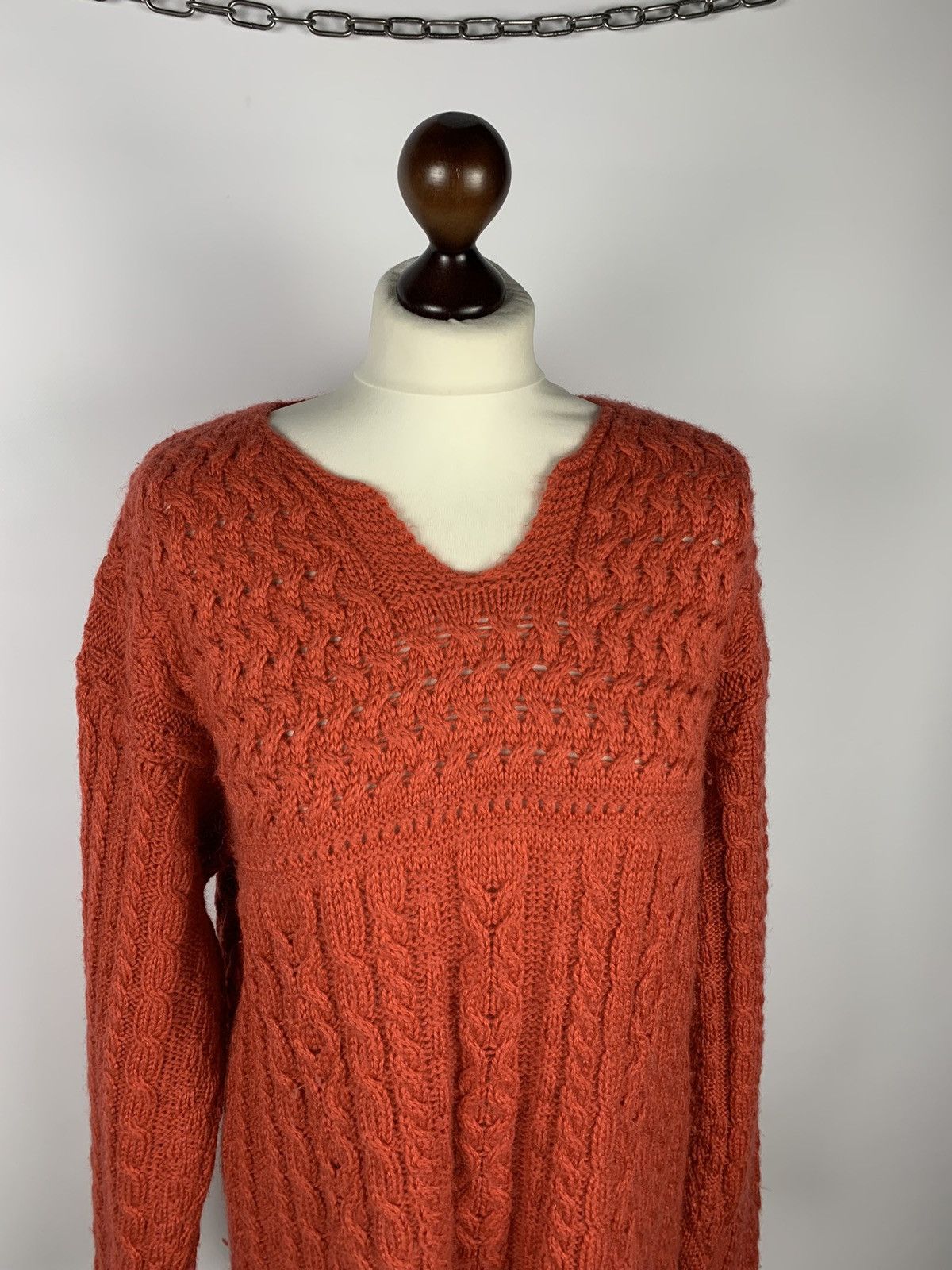 Carraig Donn Irish Carraig Donn Cable Knit Merino Wool Sweater Fisherma Size L / US 10 / IT 46 - 2 Thumbnail