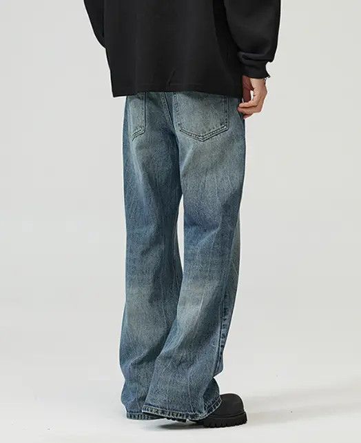 VIBE American street lightning cleanfit wide-leg flared jeans Size US 34 / EU 50 - 5 Thumbnail