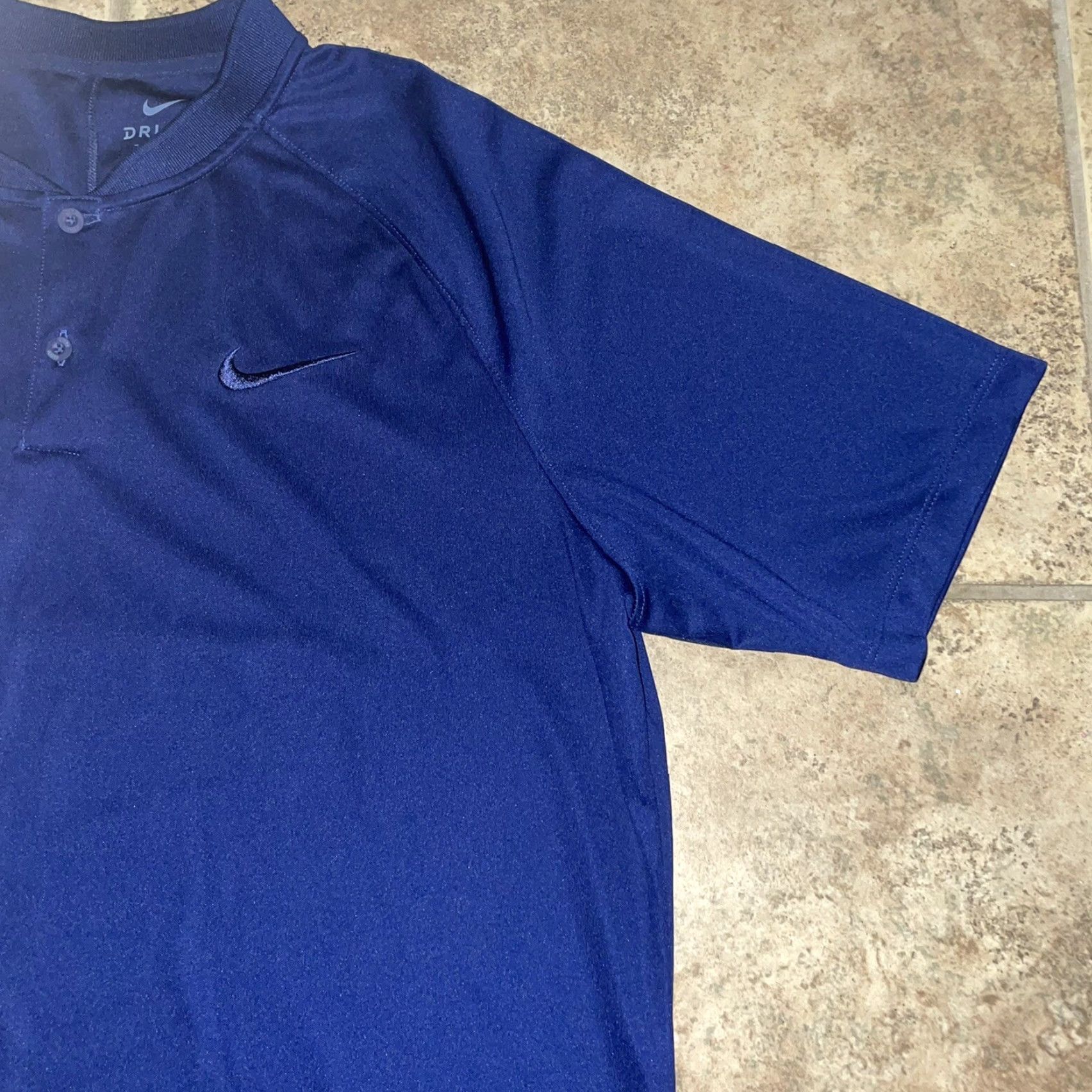Nike Nike Dri-Fit Polo Golf Shirt Mens L Blue Nike Golf Polo Shirt Size US L / EU 52-54 / 3 - 2 Thumbnail
