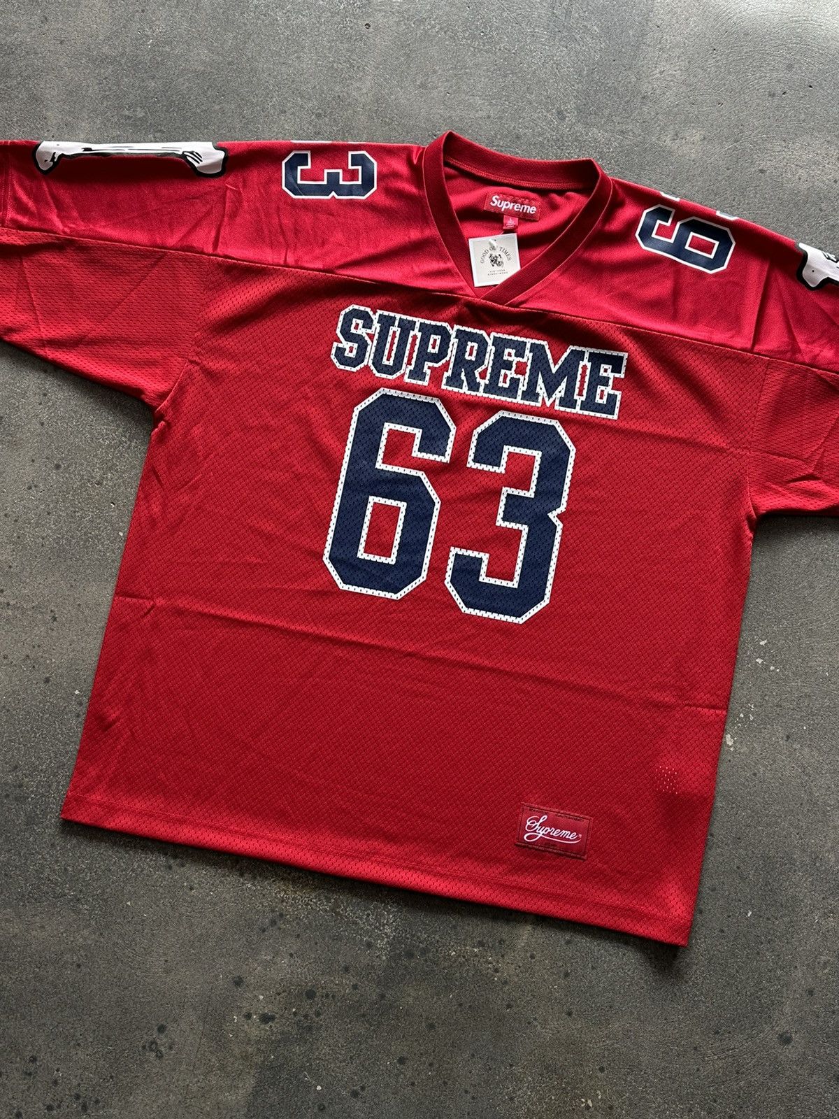Supreme (Red) Supreme Bones Jersey Size US L / EU 52-54 / 3 - 3 Thumbnail