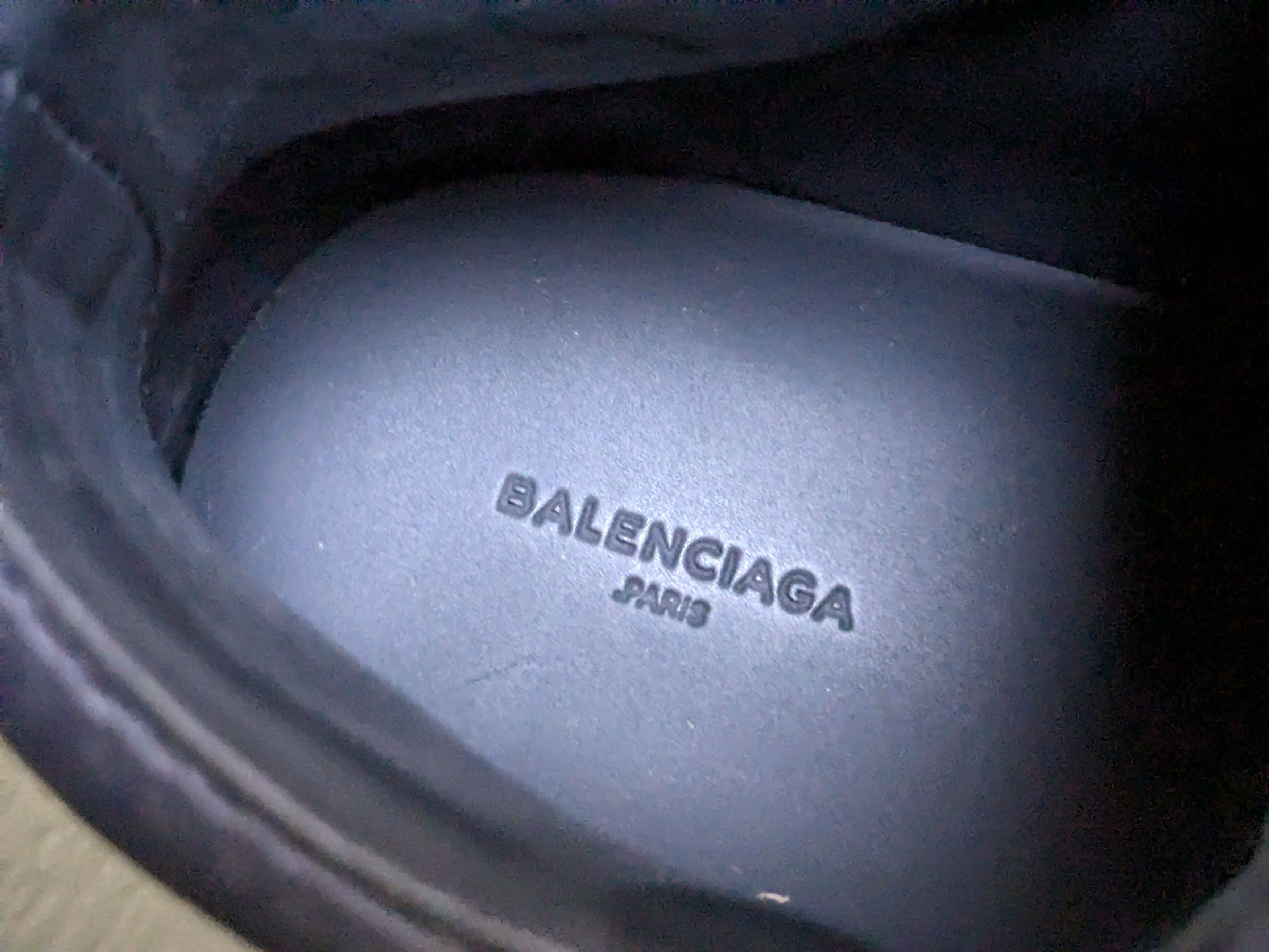 Balenciaga Balenciaga Arena Navy Blue 12 High Tops Leather Sneakers Size US 12 / EU 45 - 8 Thumbnail