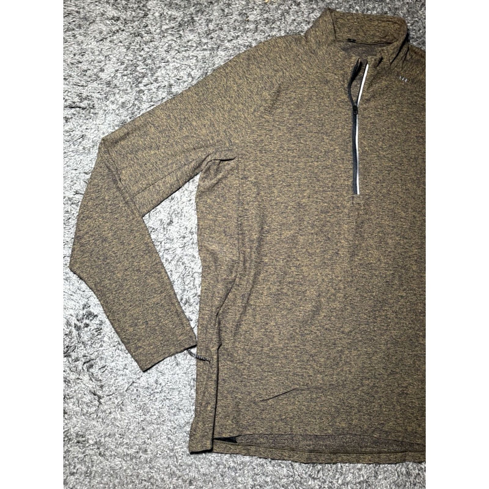 Lululemon Lululemon Vent Tech Green 1/4 Zip Shirt Run Train Yoga Sweater Top Size XL Brown Size US XL / EU 56 / 4 - 3 Thumbnail
