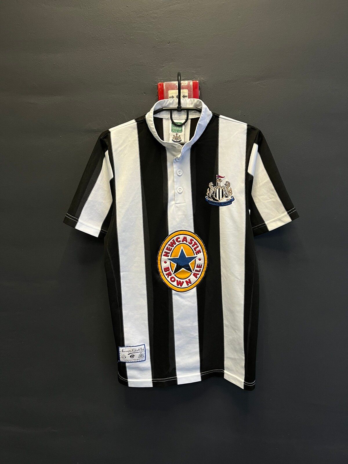 Pre-owned Jersey X Soccer Jersey Vintage Blokecore Score Draw New Castle Official Retro Shirt In Striped