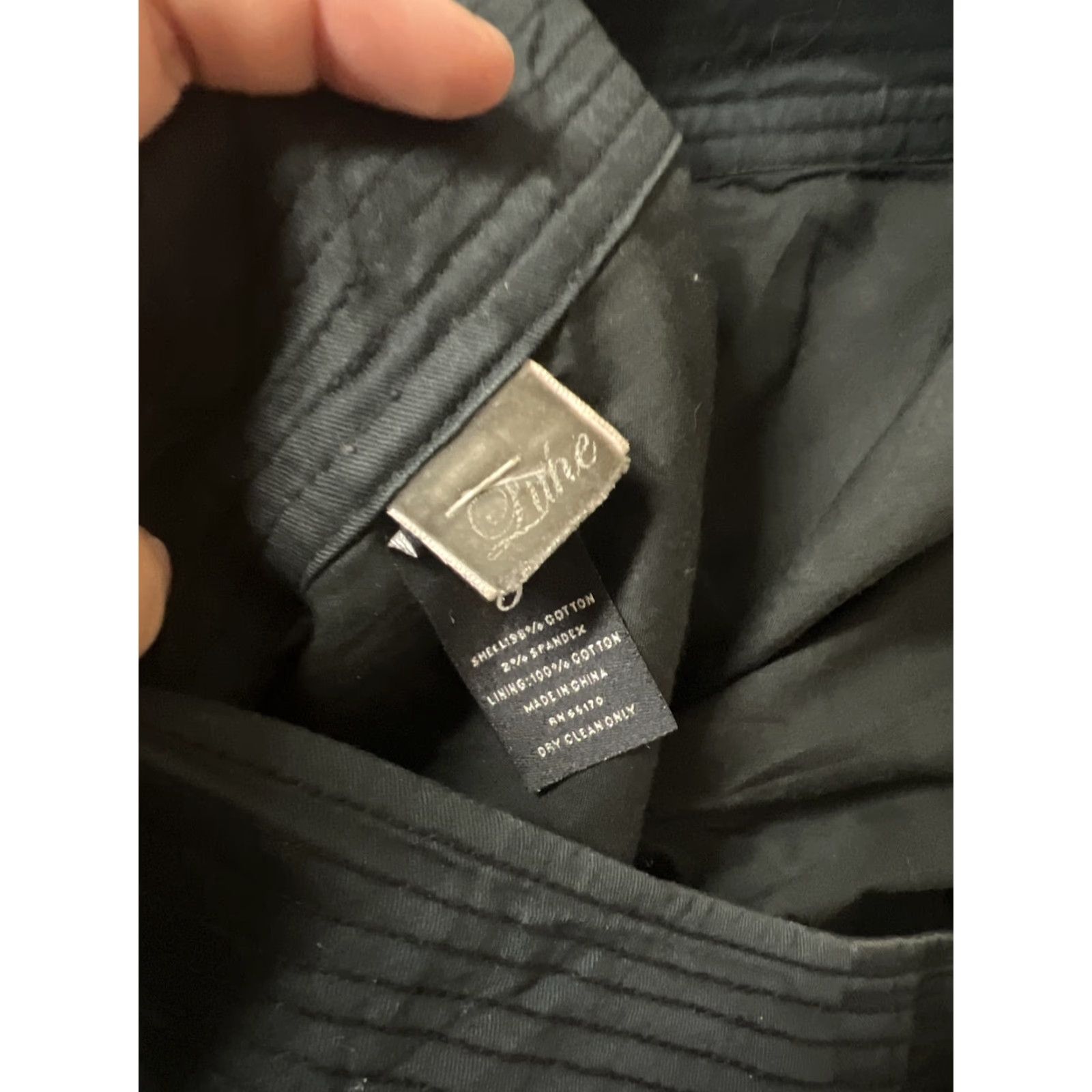 Anthropologie Lithe Skirt Womens Short Black Cotton Twill Embroidered Lace A-Line Vintage No Size 28" / US 6 / IT 42 - 3 Thumbnail