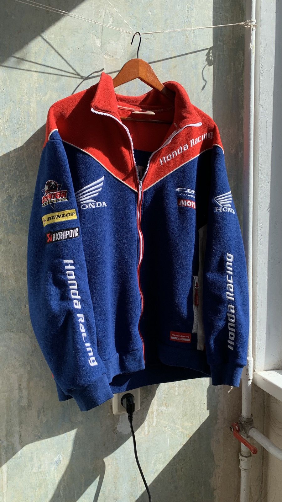 Honda × Japanese Brand 🔥Vintage Honda Racing Fleece Jacket Size US L / EU 52-54 / 3 - 1 Thumbnail