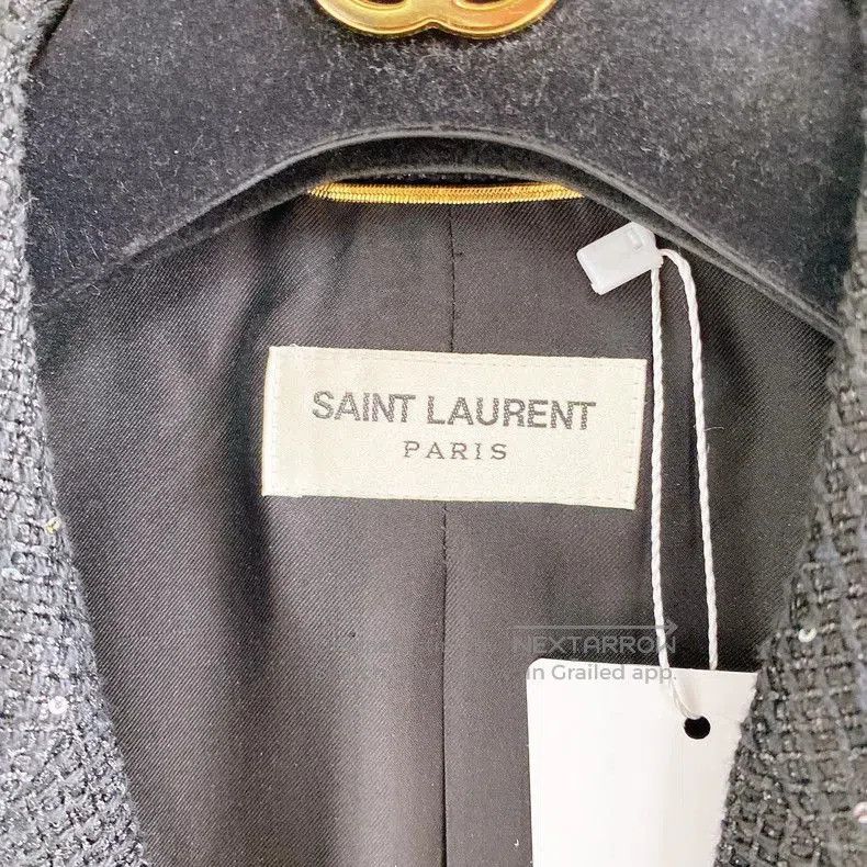 Saint Laurent Paris Saint Laurent Black Sequin Blazer . Size M / US 6-8 / IT 42-44 - 7 Thumbnail