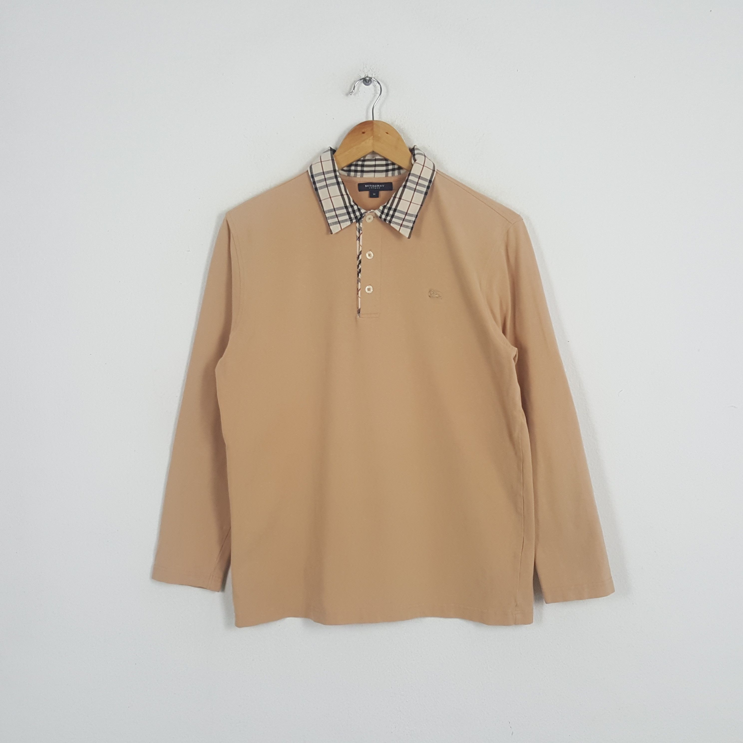 Burberry × Vintage Vintage Burberry London Nova Check Designer Polos Size US M / EU 48-50 / 2 - 1 Thumbnail