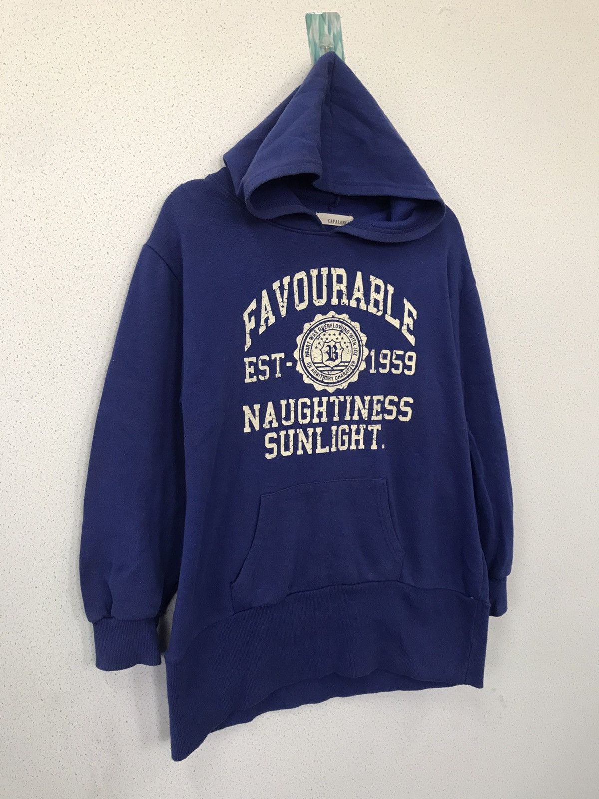 Japanese Brand Capalanca Favourble Blue Hoodie Size US M / EU 48-50 / 2 - 2 Thumbnail