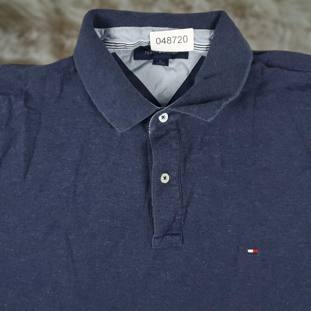 Tommy Hilfiger Tommy Hilfiger Polo Shirt Mens Large Blue Casual Short Sleeve Regular Fit 100% Cotton Preppy Size US L / EU 52-54 / 3 - 1 Thumbnail