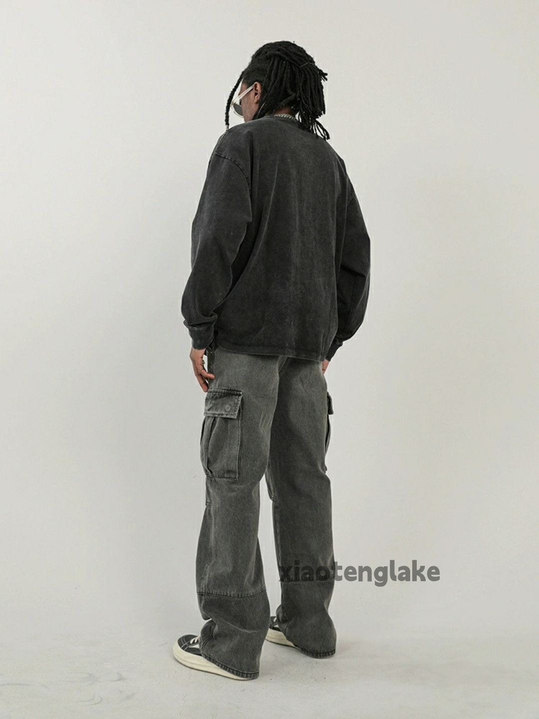 Jean × Vintage washed faded y2k skate hiphop baggy cargo jeans Size US 32 / EU 48 - 8 Thumbnail