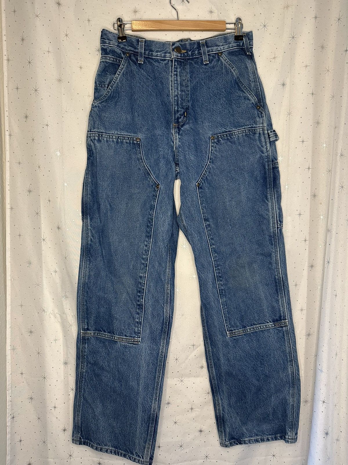 Image of Denim Carpenter Carhartt Pants in Blue, Men's (Size 31)