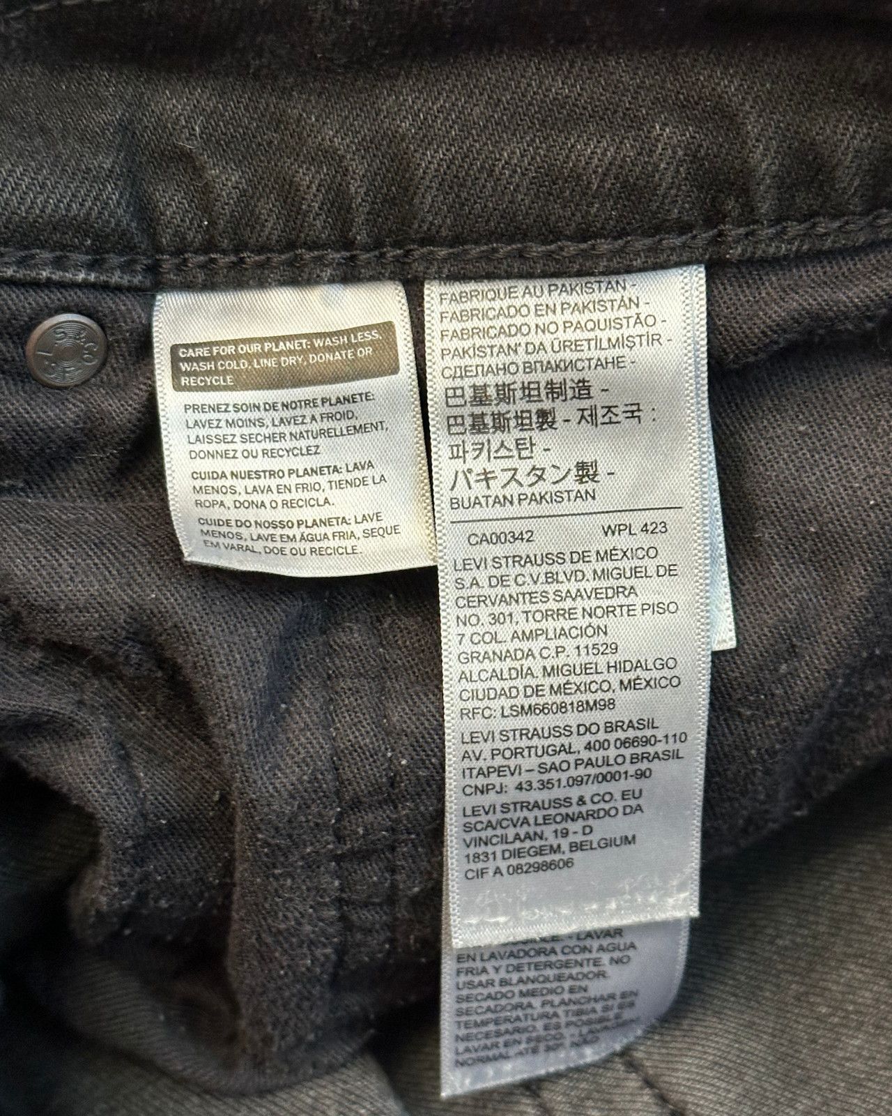Levi's Levi's Premium 541 Big E Tapered Fit Black Jeans Size 36x33 Size US 36 / EU 52 - 7 Thumbnail
