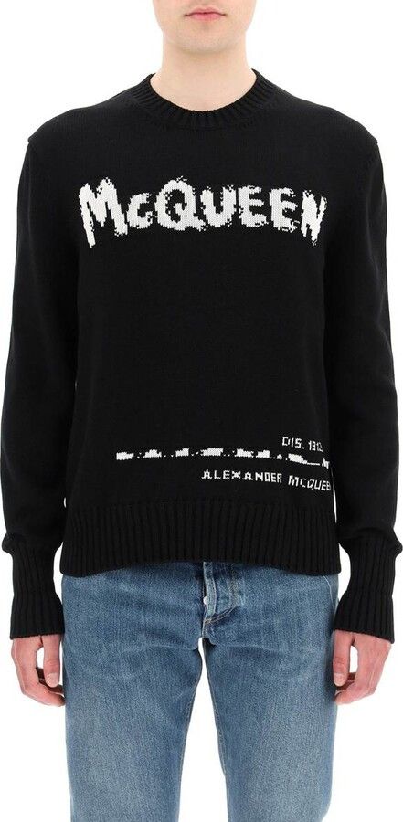 Alexander McQueen o1y1024 Sweater In Black Size US L / EU 52-54 / 3 - 2 Thumbnail