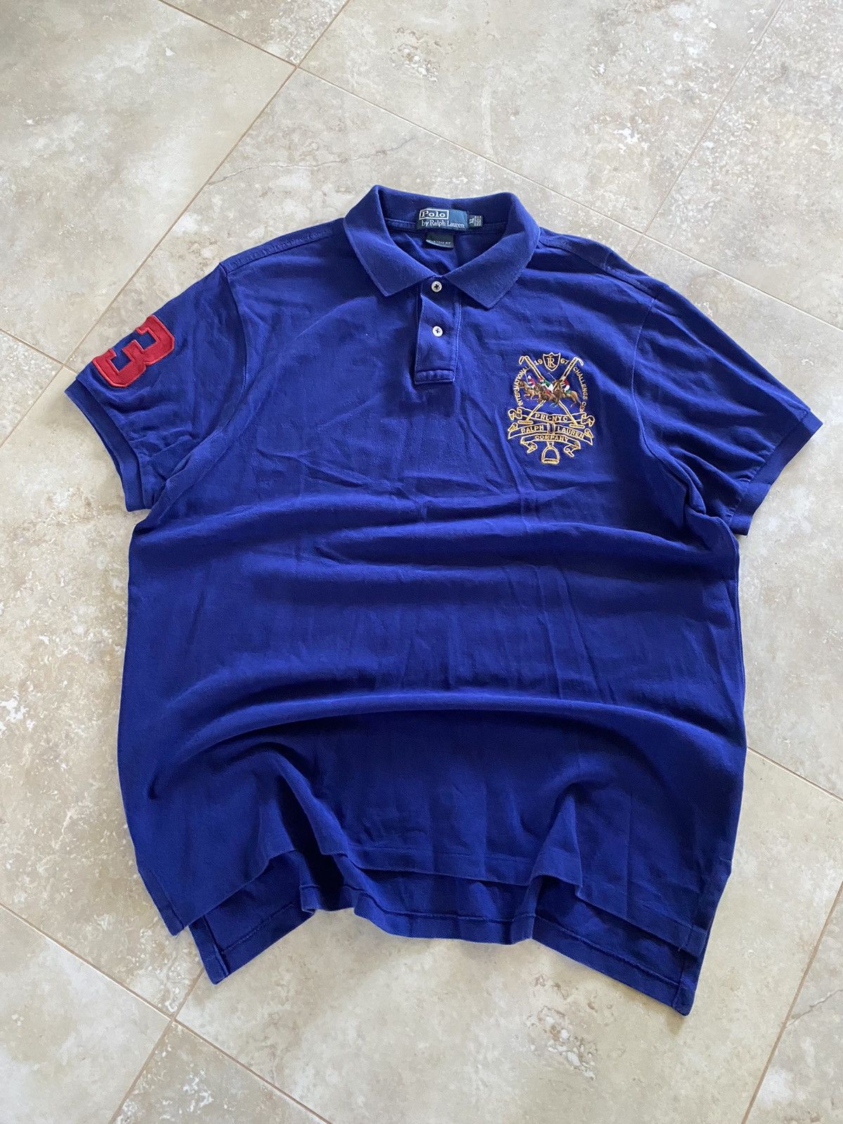 Polo Ralph Lauren Vintage Polo Ralph Lauren Y2k Big Logo Rare Polo T-shirt Size US XL / EU 56 / 4 - 4 Thumbnail
