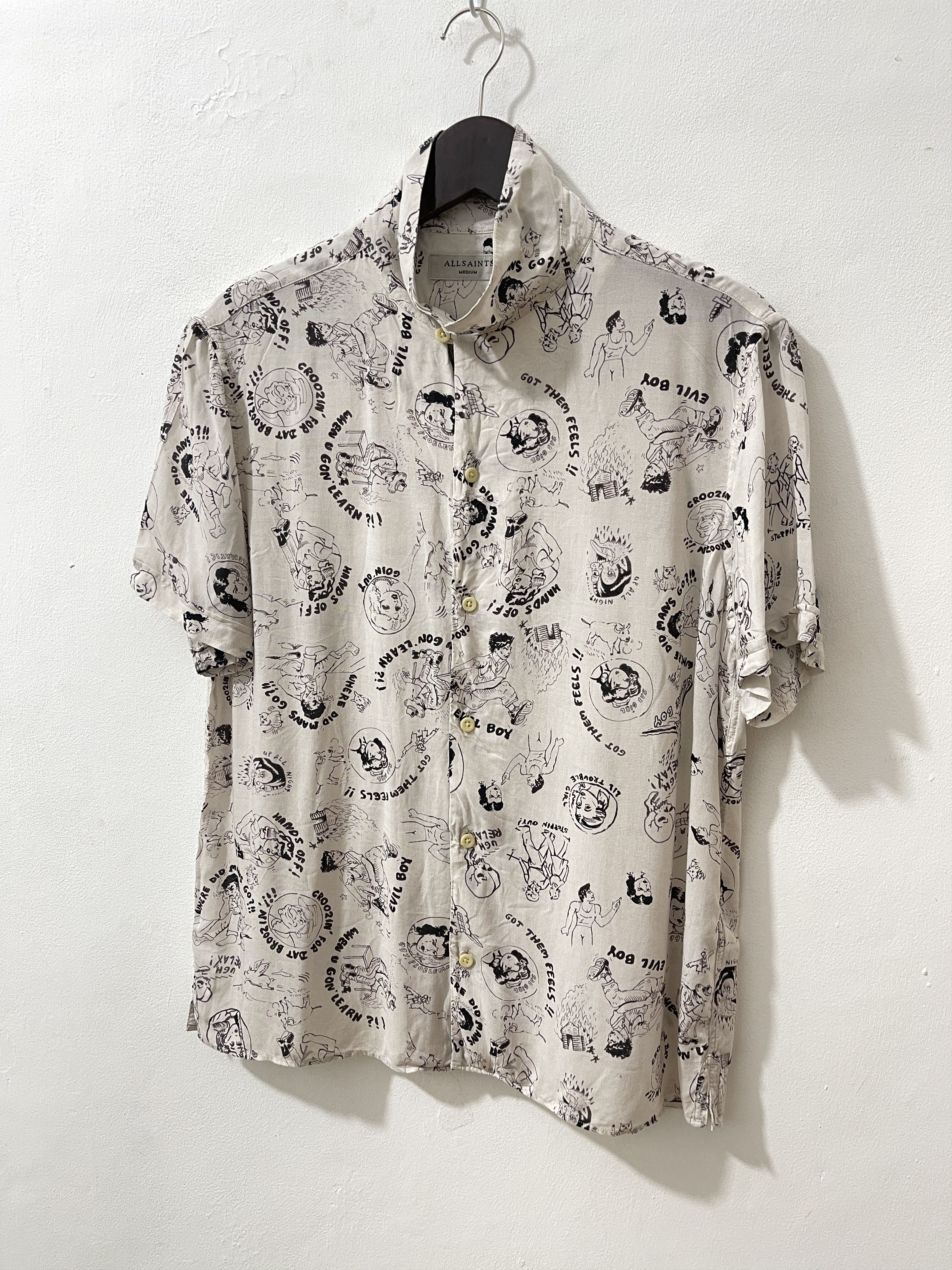 Allsaints Allsaints Feels SS Fullprint Shirts Size US M / EU 48-50 / 2 - 2 Thumbnail