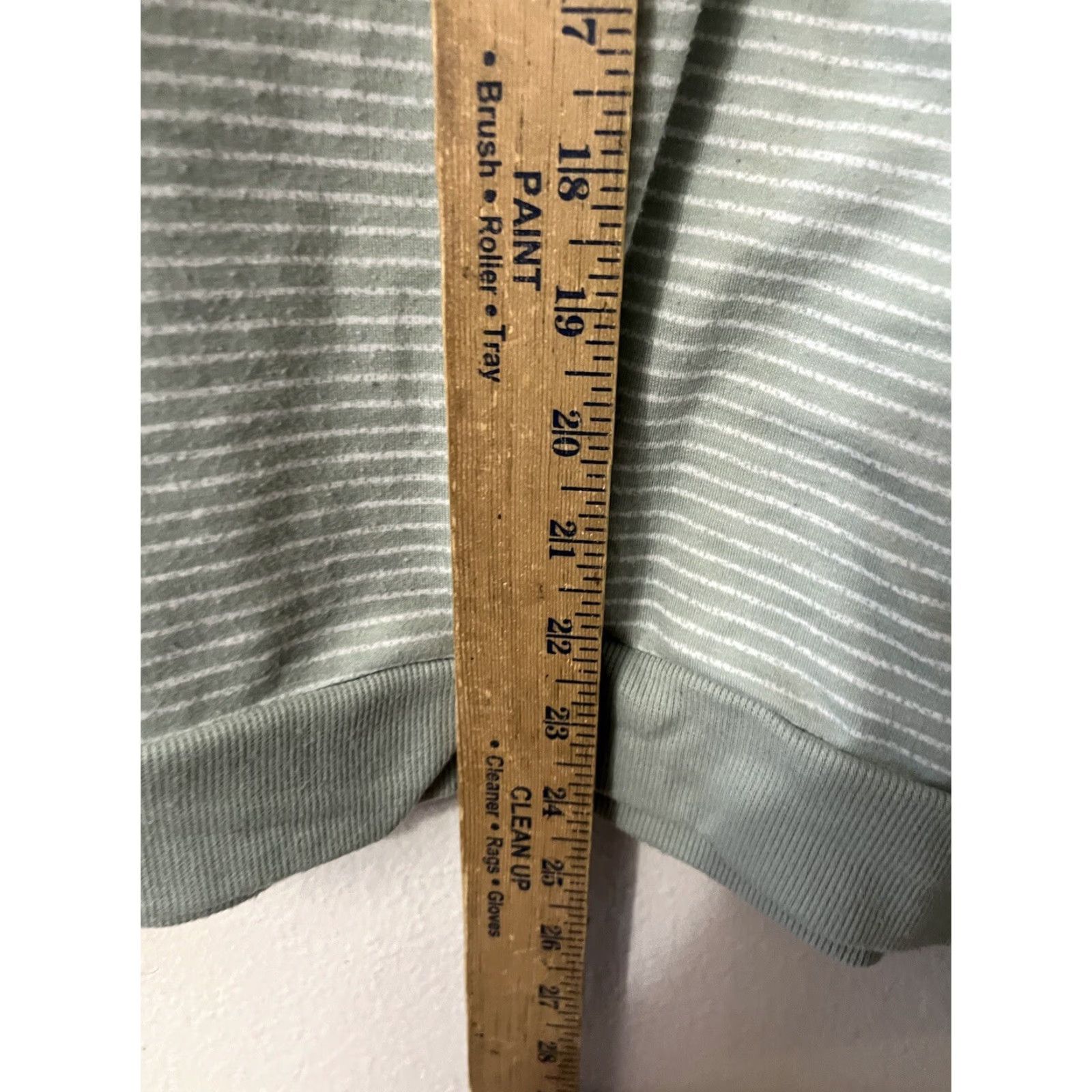 Splendid Splendid Striped Green Button Front Henley Lounge Long Sleeve Top Size 2XL Size XXL / US 16-18 / IT 52-54 - 4 Thumbnail
