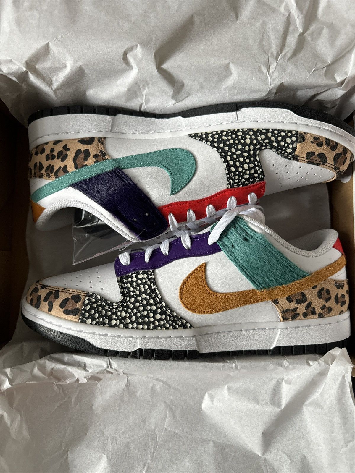 Nike Nike Dunk Low Safari Mix Mismatch Size US 11.5 / IT 41.5 - 1 Thumbnail