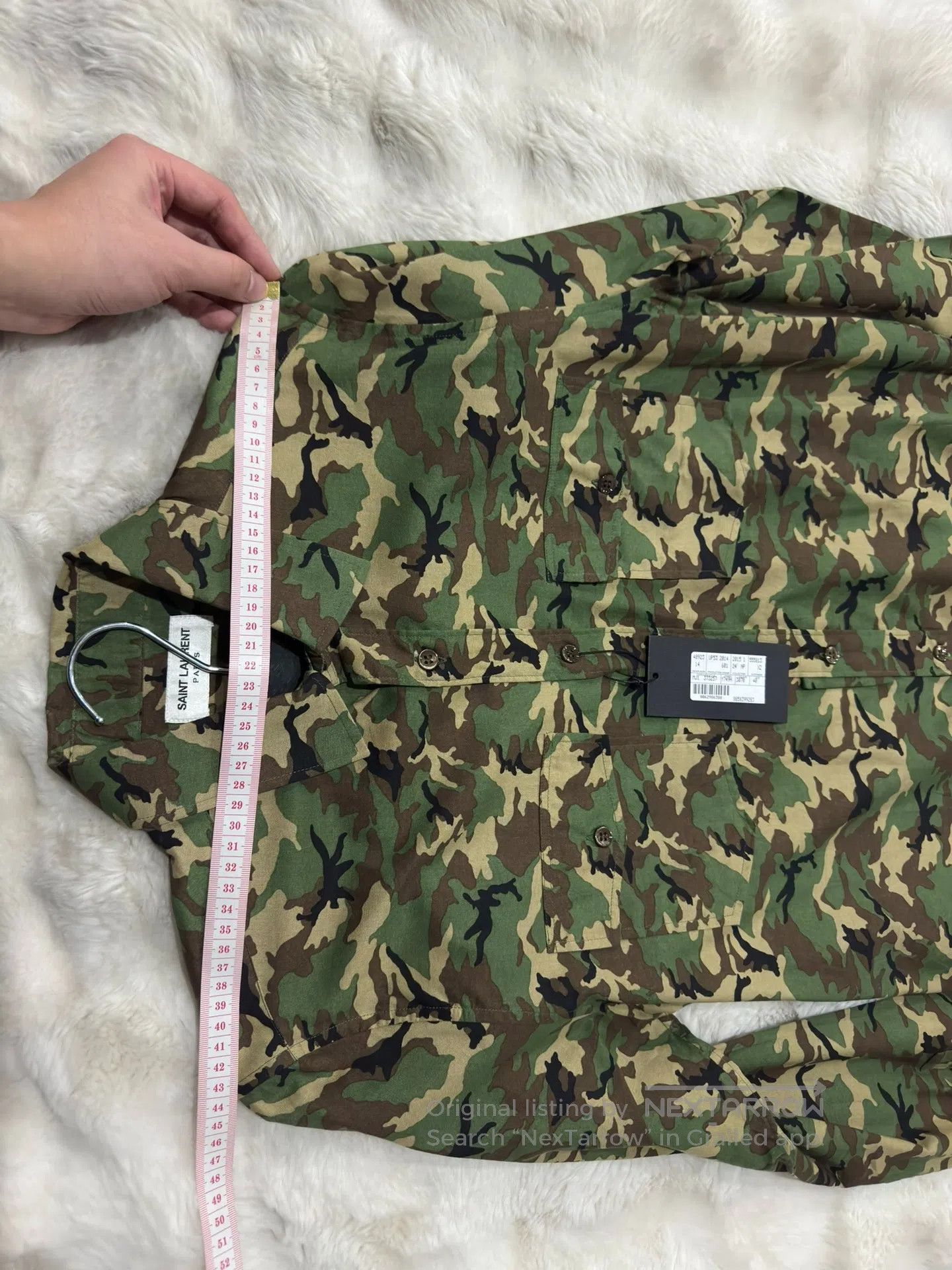 Saint Laurent Paris Saint Laurent Paris Camouflage Shirt| Size S / US 4 / IT 40 - 7 Thumbnail
