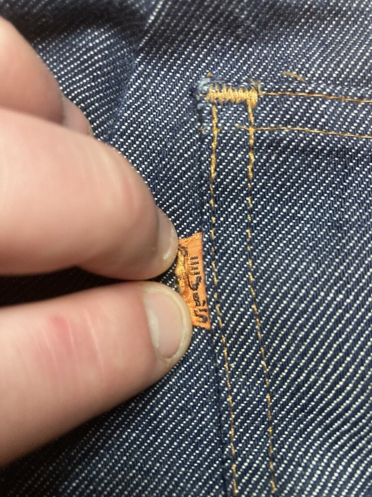 Levi's × Vintage 1970s Levi’s big E jeans 546 orange tab bootcut dark 38x29 Size US 38 / EU 54 - 5 Thumbnail