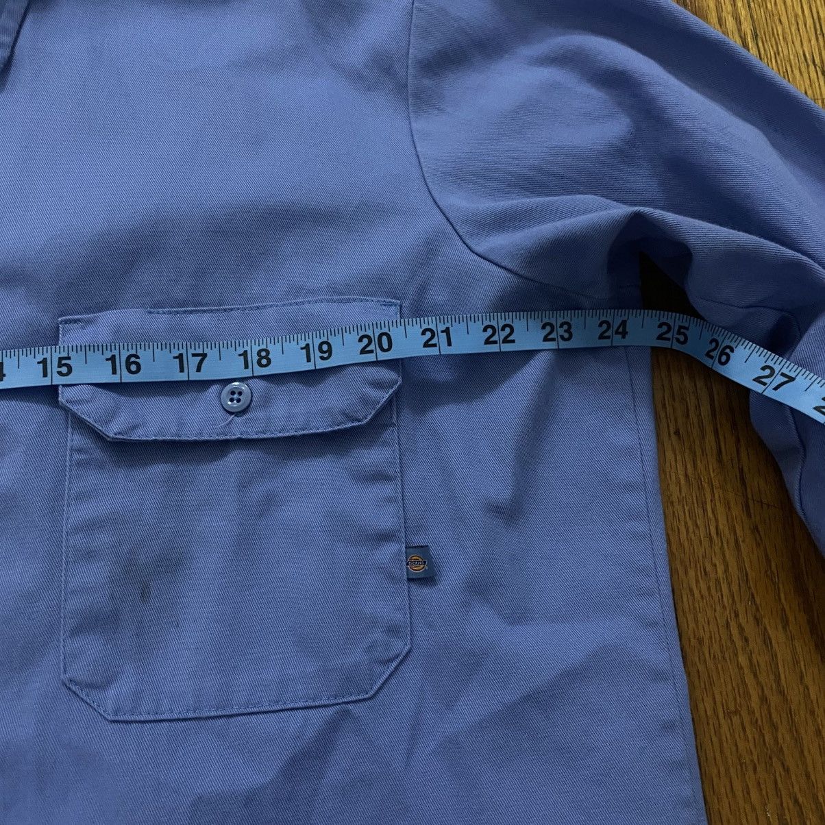 Dickies Vintage Blue Botton down Dickies Work Shirt Size US L / EU 52-54 / 3 - 6 Thumbnail