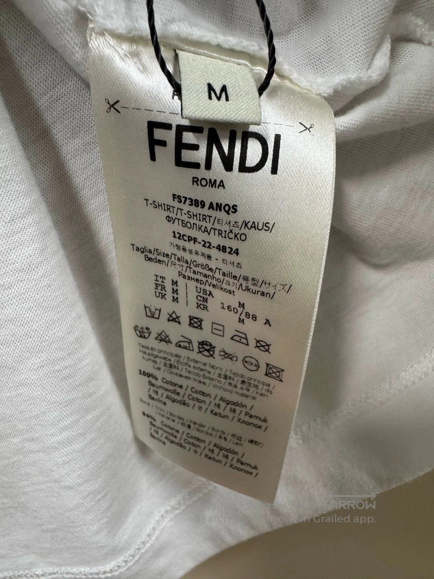 Fendi fendi white logo short sleeve t-shirt. Size US M / EU 48-50 / 2 - 5 Thumbnail