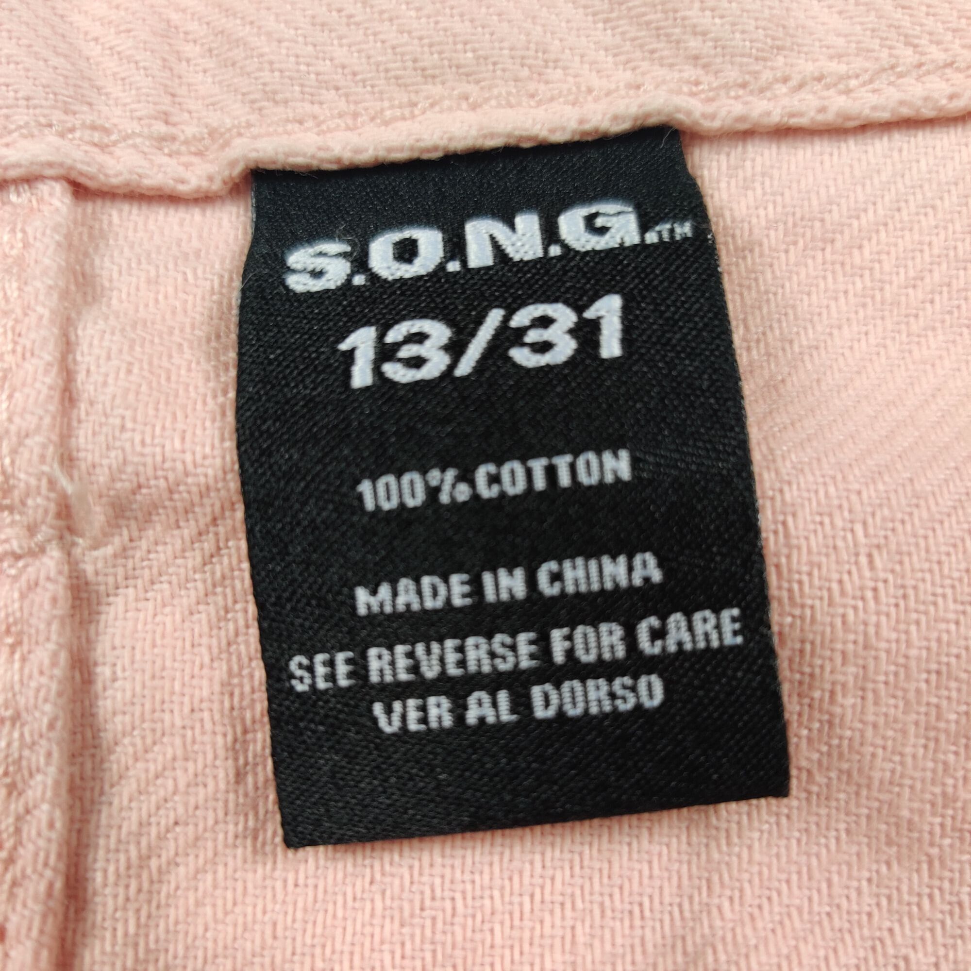 Other S.O.N.G Retro 90s Boyfriend Jeans 13 Pink Straight Denim Bar Size 31" - 6 Thumbnail