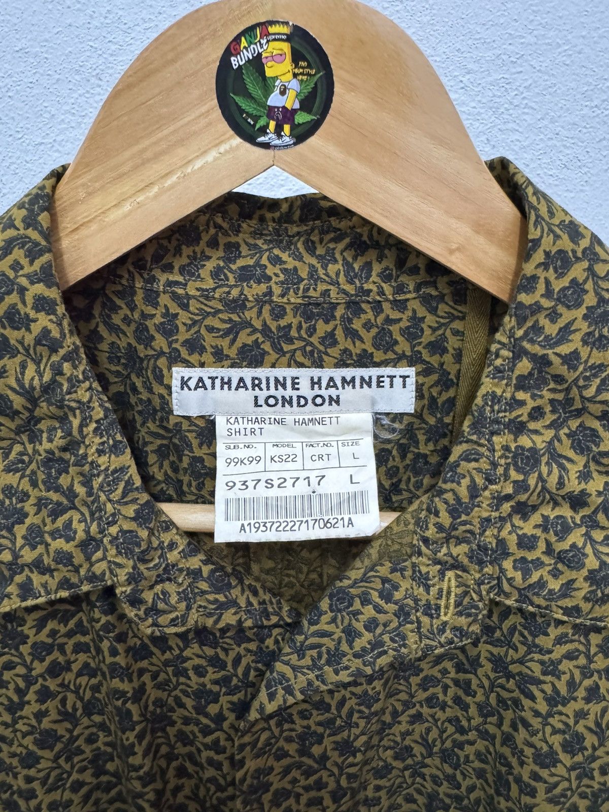 Japanese Brand × Katharine Hamnett London Katharine Hamnett London full print button up shirt Size US M / EU 48-50 / 2 - 5 Thumbnail
