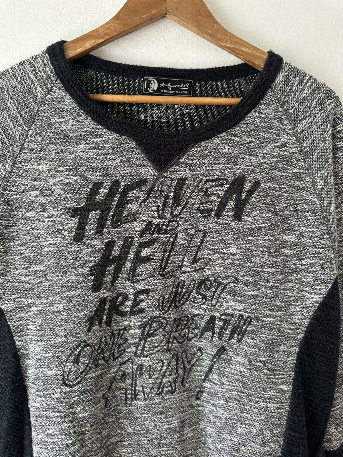 Andy Warhol × Hysteric Glamour Hysteric Glamour X Andy Warhol Heaven and Hell Sweatshirt Size US L / EU 52-54 / 3 - 3 Thumbnail