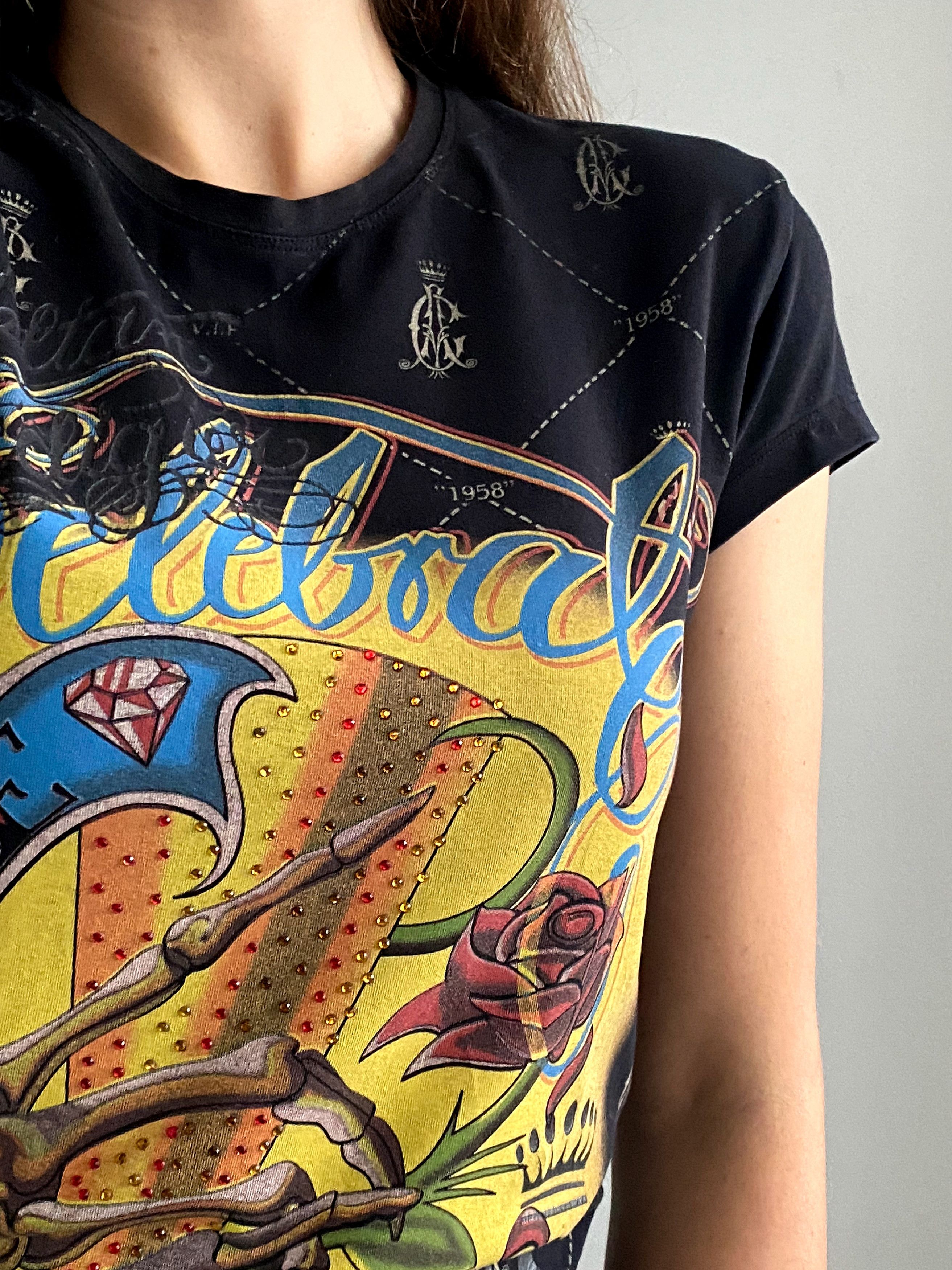 Christian Audigier × Ed Hardy × Vintage Christian Audigier T-Shirt Celebrate Life Ed Hardy Size M / US 6-8 / IT 42-44 - 5 Thumbnail