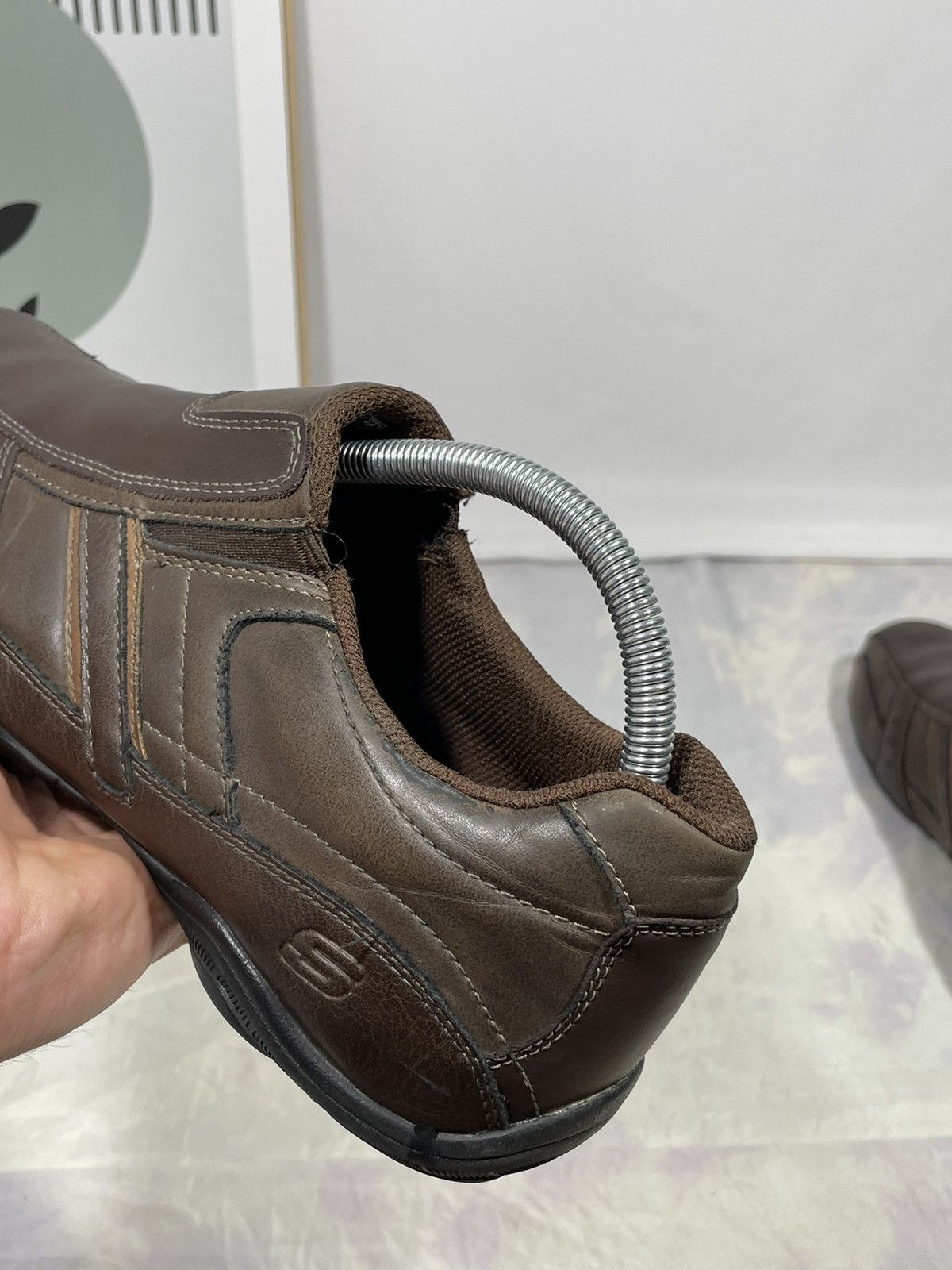 SKECHERS × Vintage Skechers Marter Mens Slip On Sneakers in Brown Size US 10.5 / EU 43-44 - 10 Thumbnail