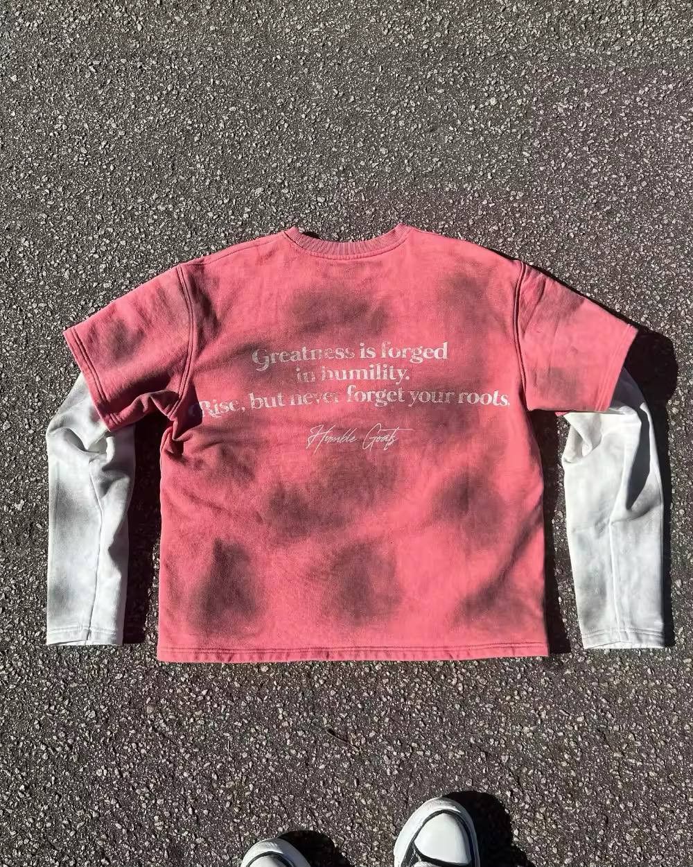 Japanese Brand × Vintage double layered sweatshirt with a round neckline Size US XL / EU 56 / 4 - 5 Thumbnail