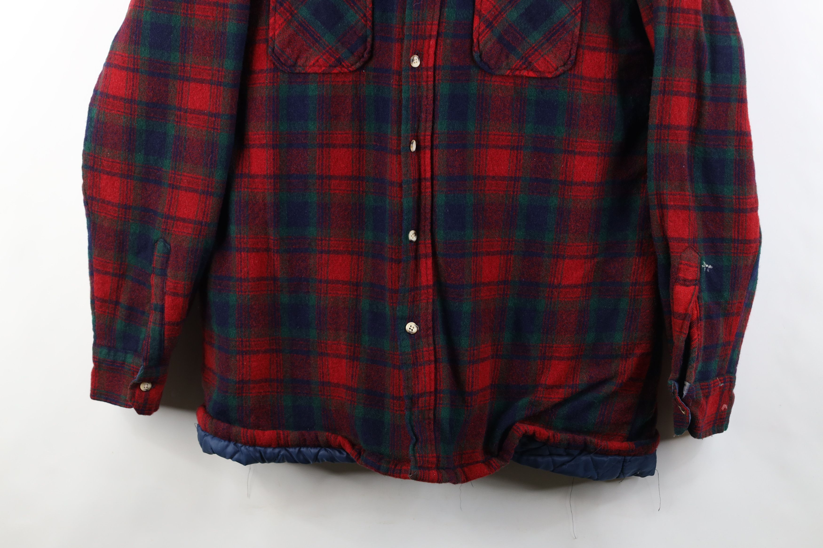Vintage Vintage 70s Streetwear Quilted Button Shirt Jacket Jac Shirt Size US XL / EU 56 / 4 - 3 Thumbnail