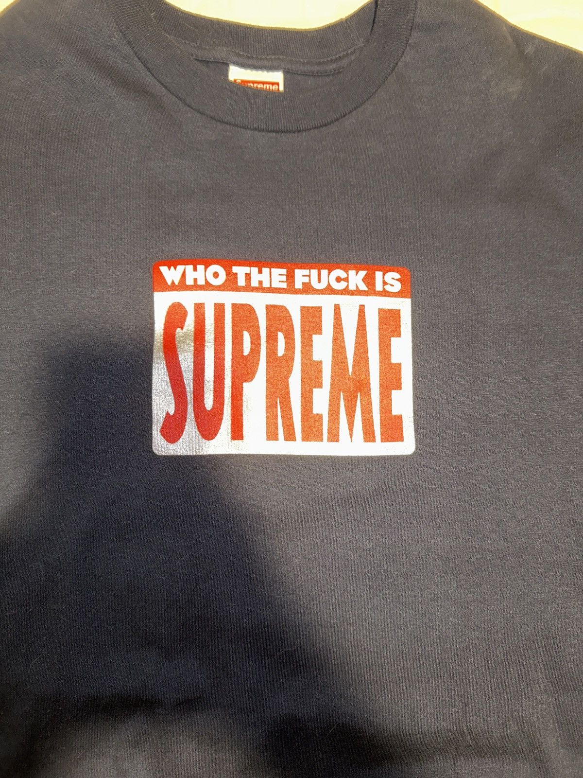 Supreme Navy Who is Supreme Shirt Size US M / EU 48-50 / 2 - 2 Thumbnail
