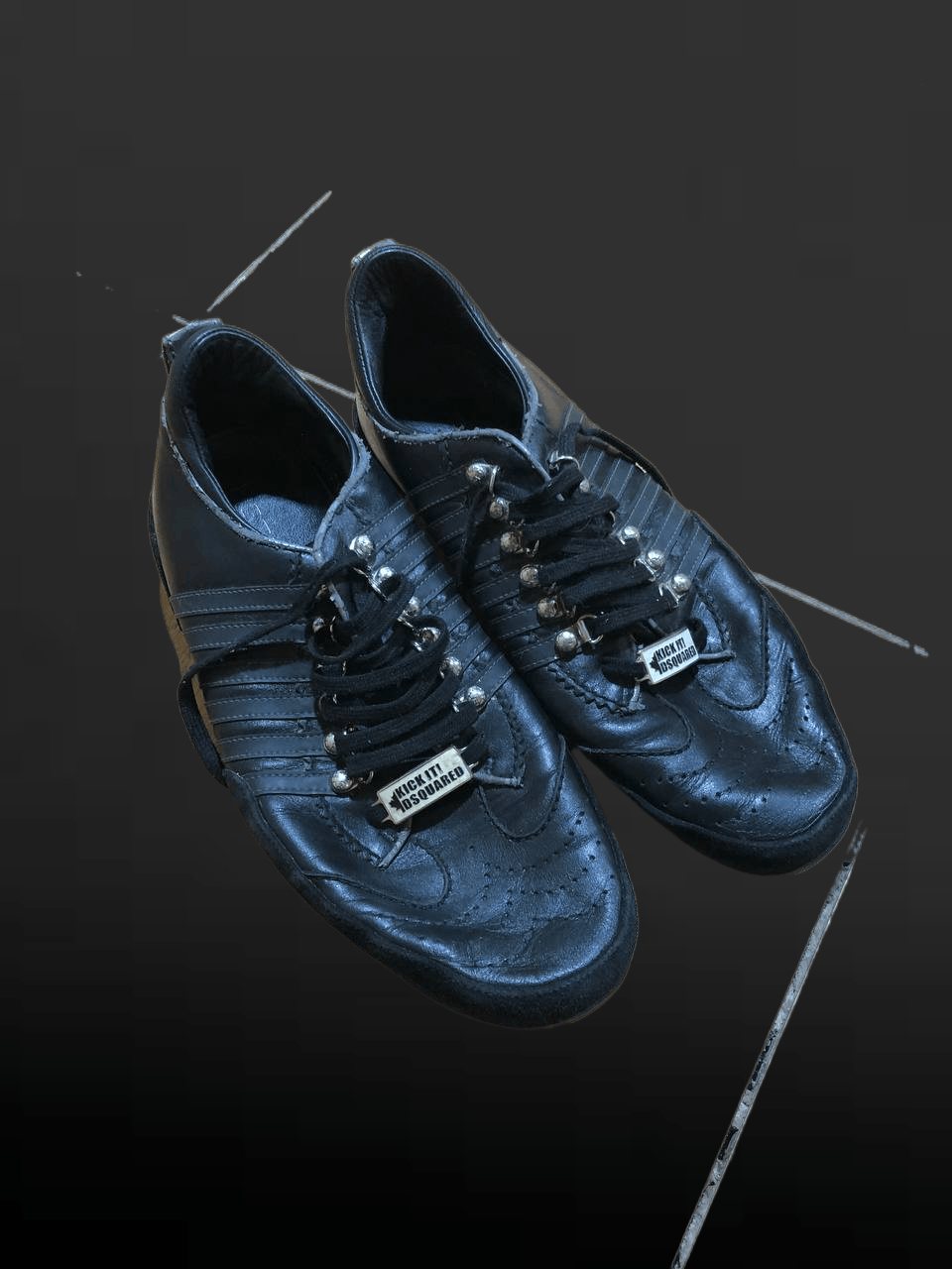 Dsquared2 DSQUARED2 Leather Sneakers Logo Made in Italy Size US 12 / EU 45 - 1 Thumbnail