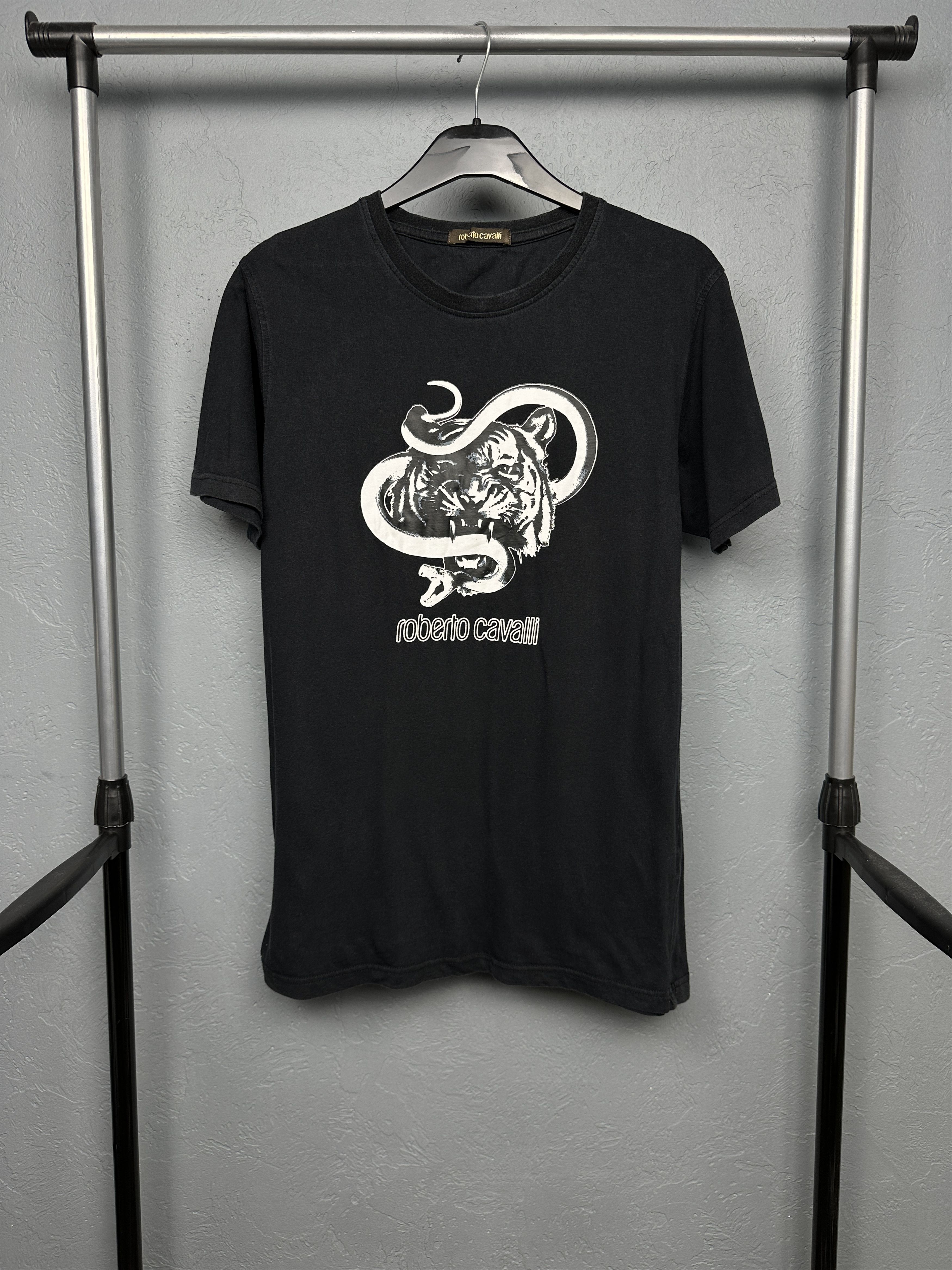 Roberto Cavalli Roberto Cavalli Mens T-Shirt Tee Size US XL / EU 56 / 4 - 1 Thumbnail