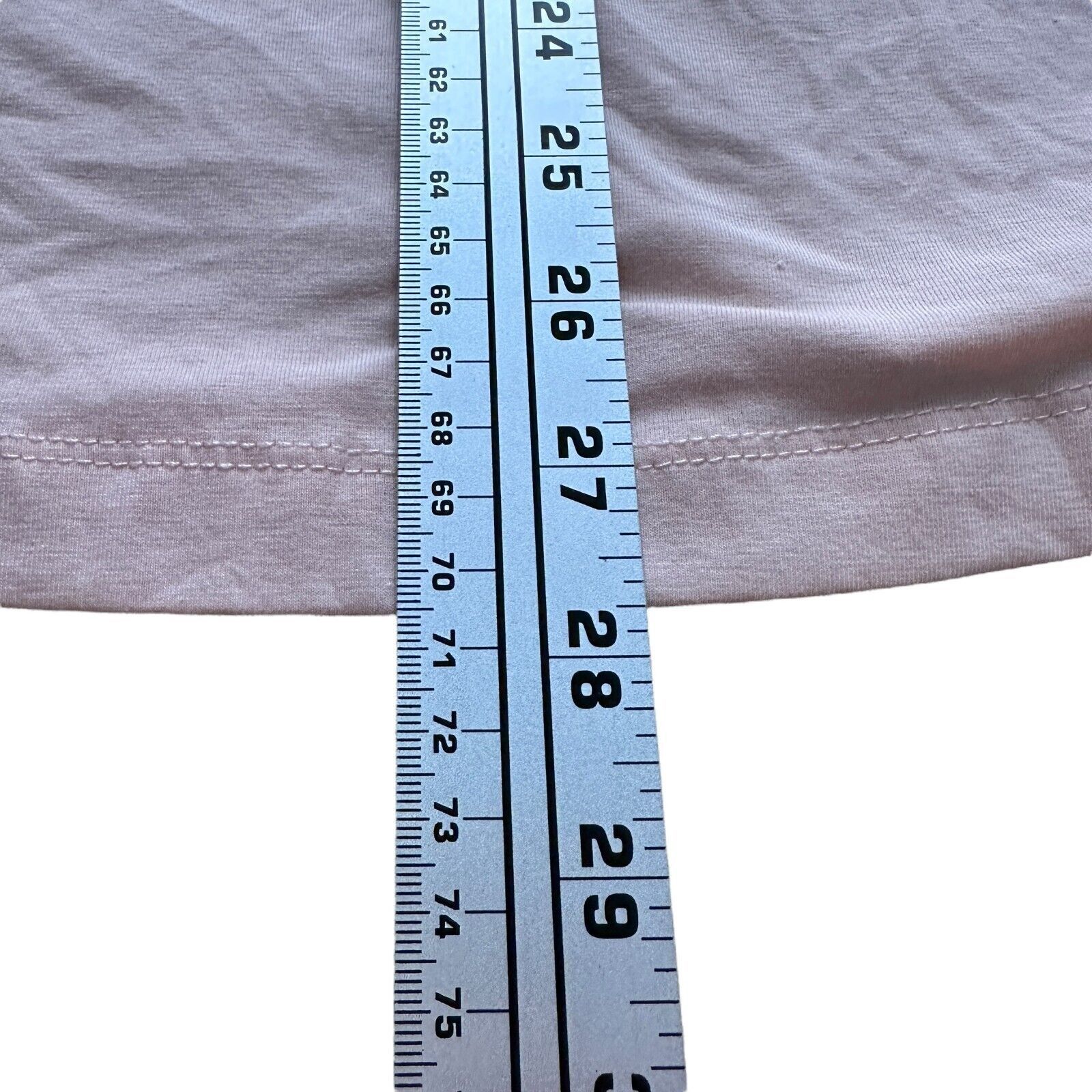 The Unbranded Brand Cuts Curve-Hem T-Shirt Mens Medium PYCA Peach Mauve Stretch Size US M / EU 48-50 / 2 - 9 Thumbnail