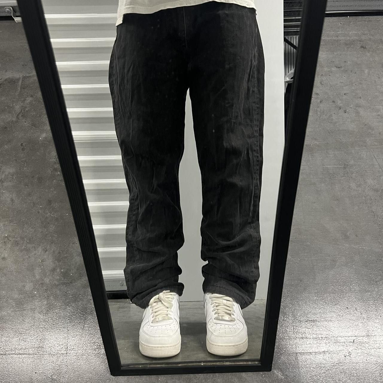 Levi's × Vintage Vintage Y2K Levis White Tab Grunge Black Denim Jeans! Size US 38 / EU 54 - 1 Thumbnail