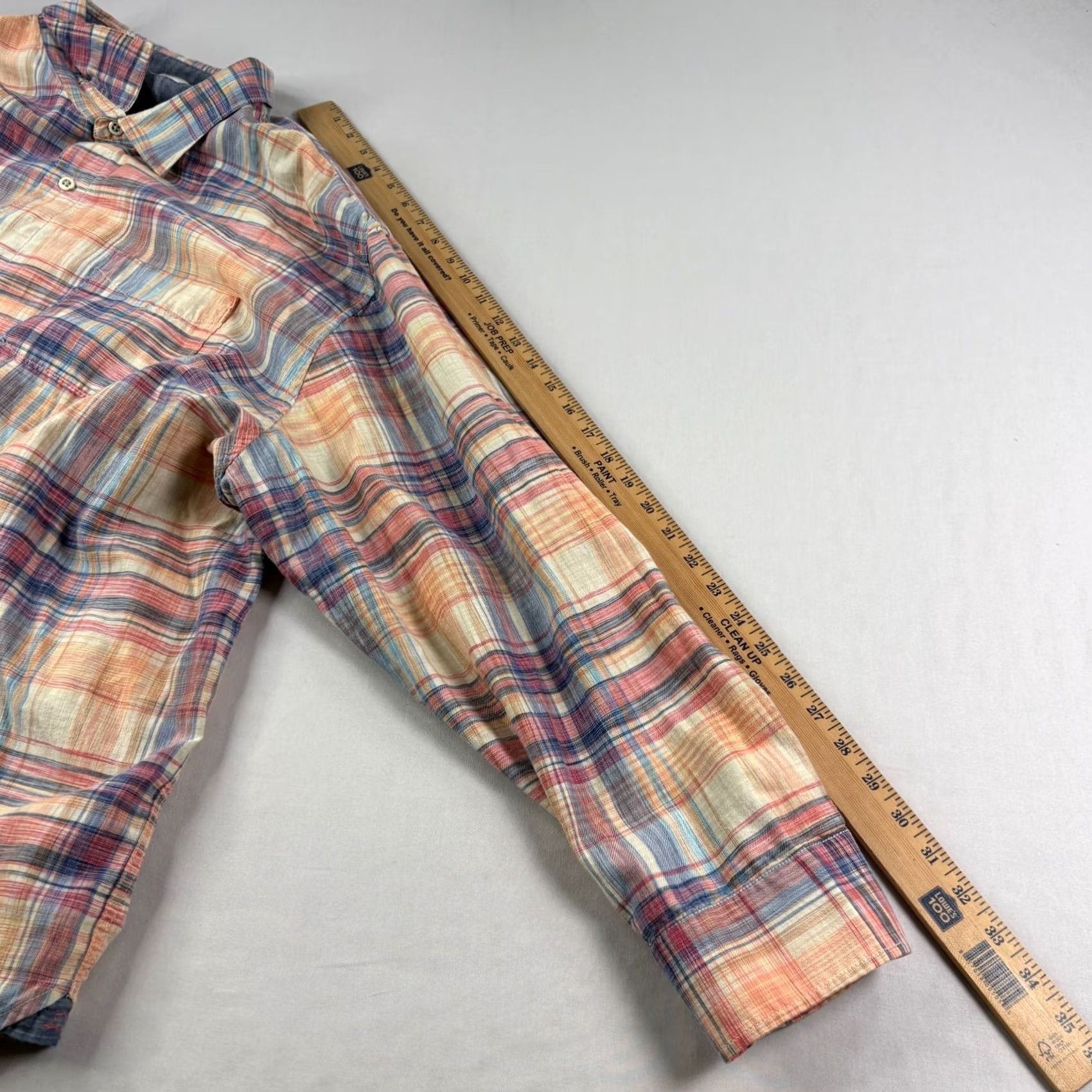 Tommy Bahama VINTAGE Tommy Bahama Shirt Mens 4XB Big Orange Plaid Button Up Long Sleeve Casual Size US XXL / EU 58 / 5 - 6 Thumbnail