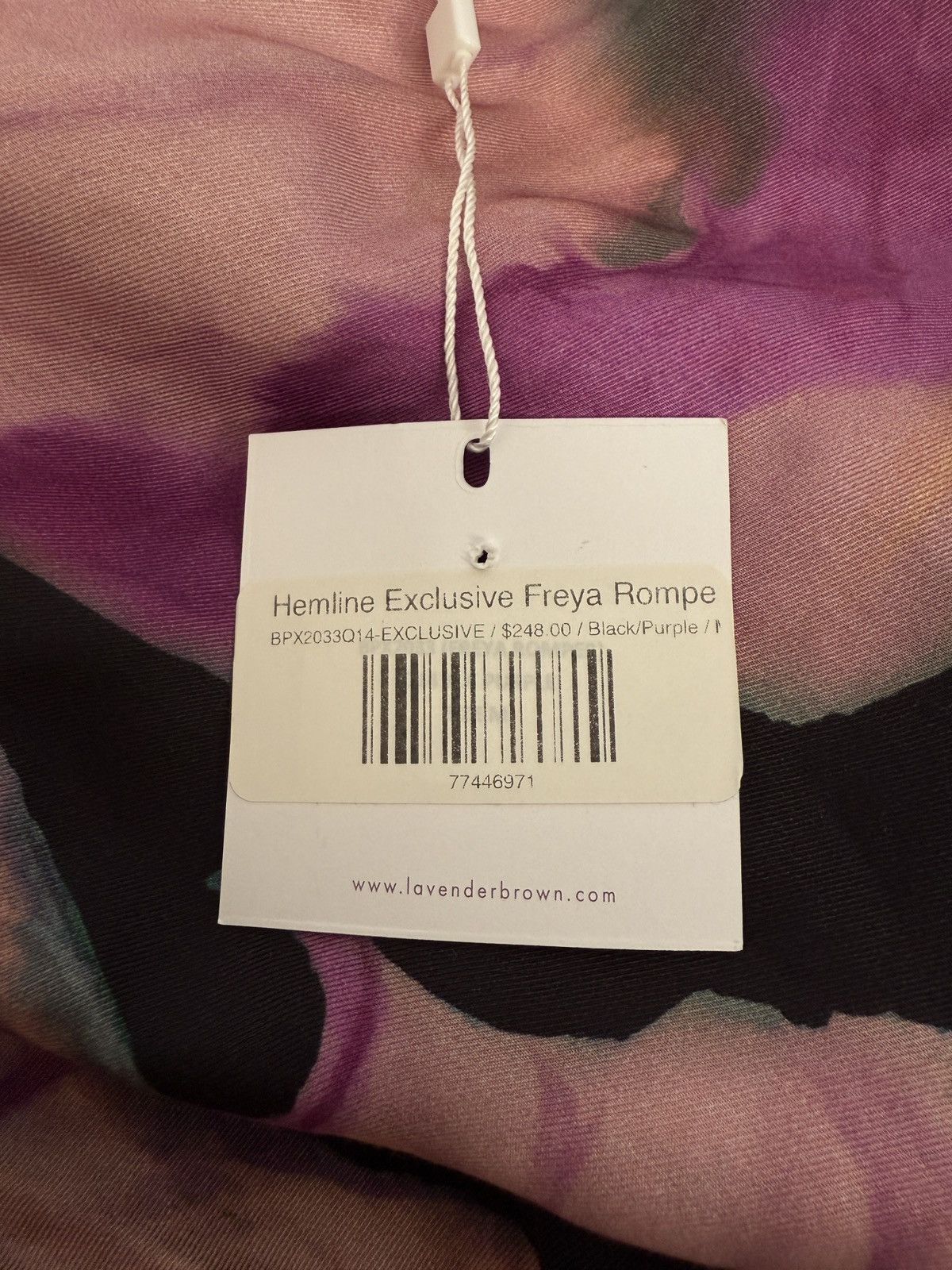 Other NWT Lavender Brown Multicolor Floral Romper Dress Size M / US 6-8 / IT 42-44 - 5 Thumbnail