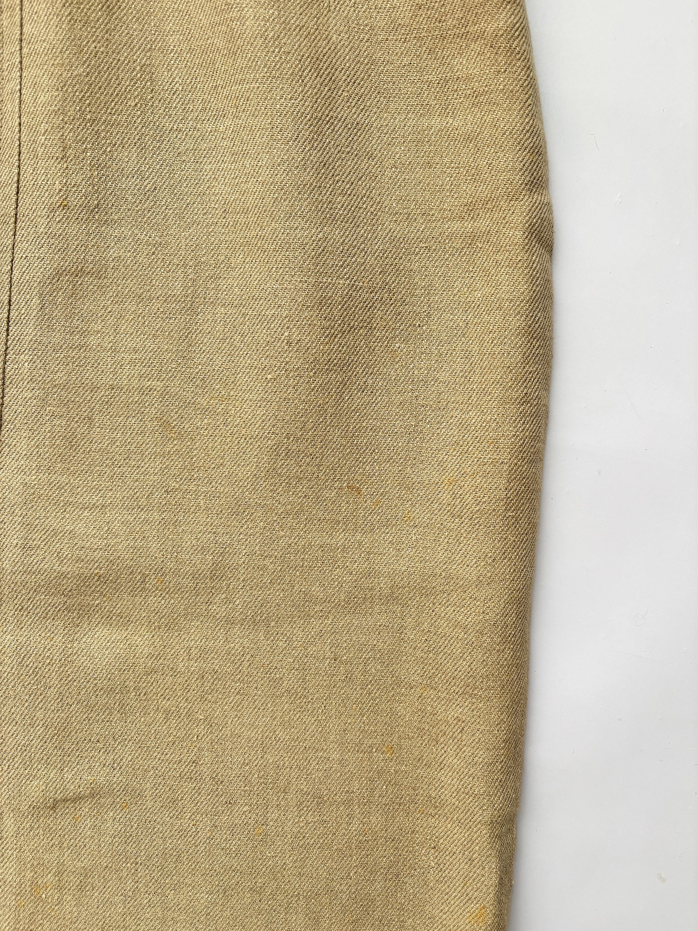 Hermes ⚡️QUICK SALE⚡️Hermes by Margiela Beige Linen Skirt Size 28" / US 6 / IT 42 - 14 Thumbnail